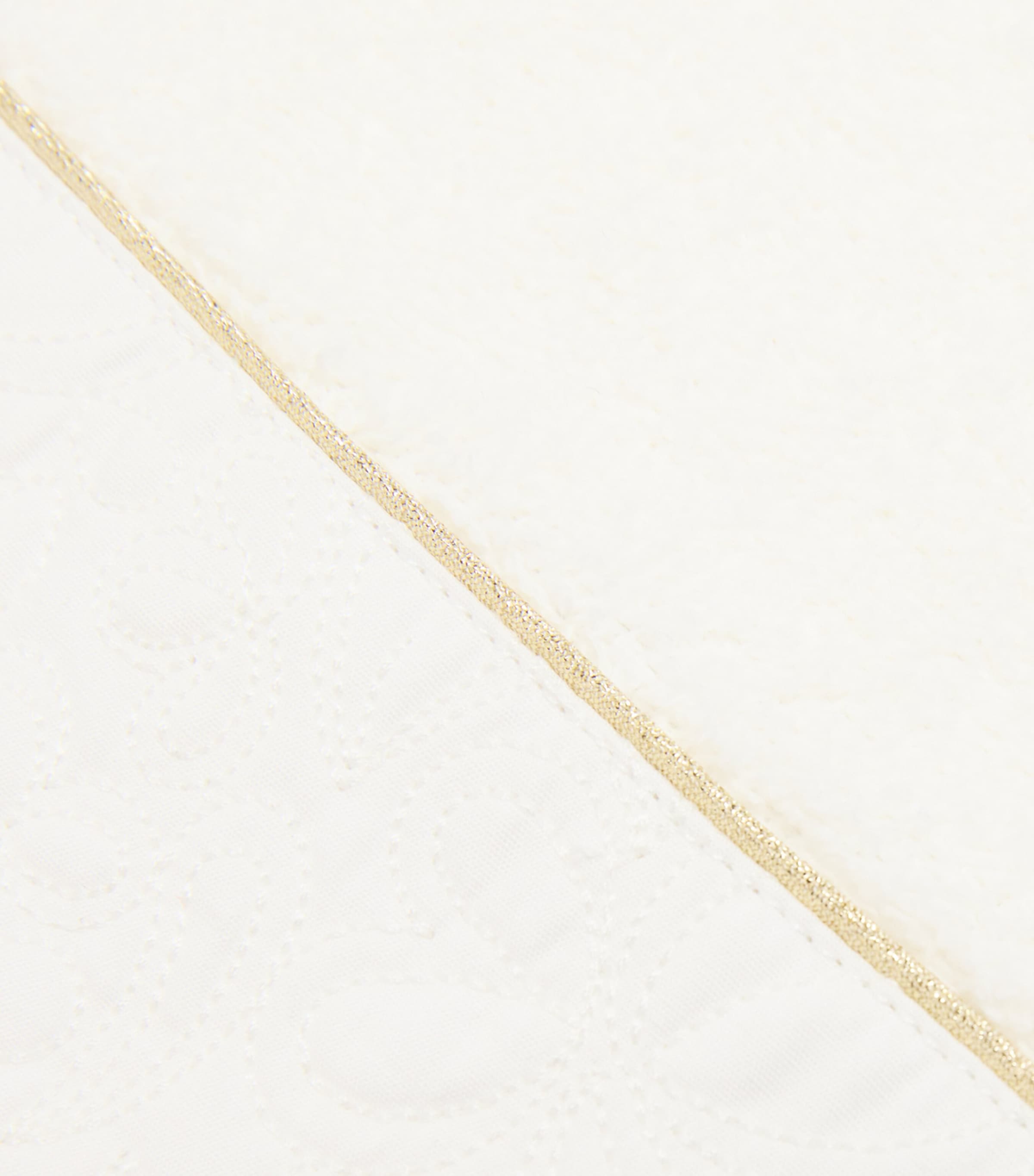 Embroidered Star Bib with Straps 13NACRE Image 3