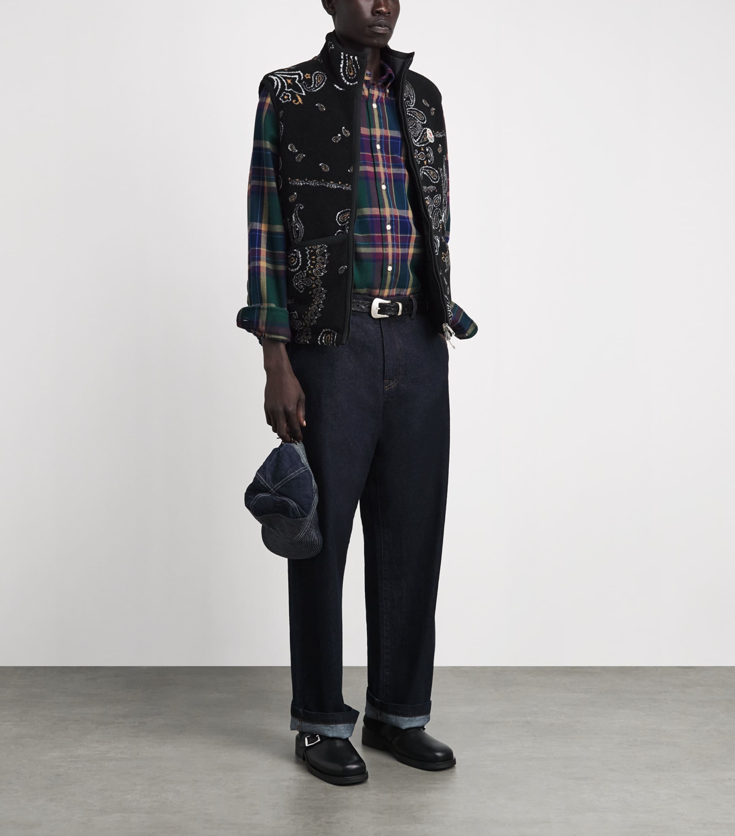 Polo Ralph Lauren Mens Flannel Plaid Shirt Frst Brgndy Mlt Image 2
