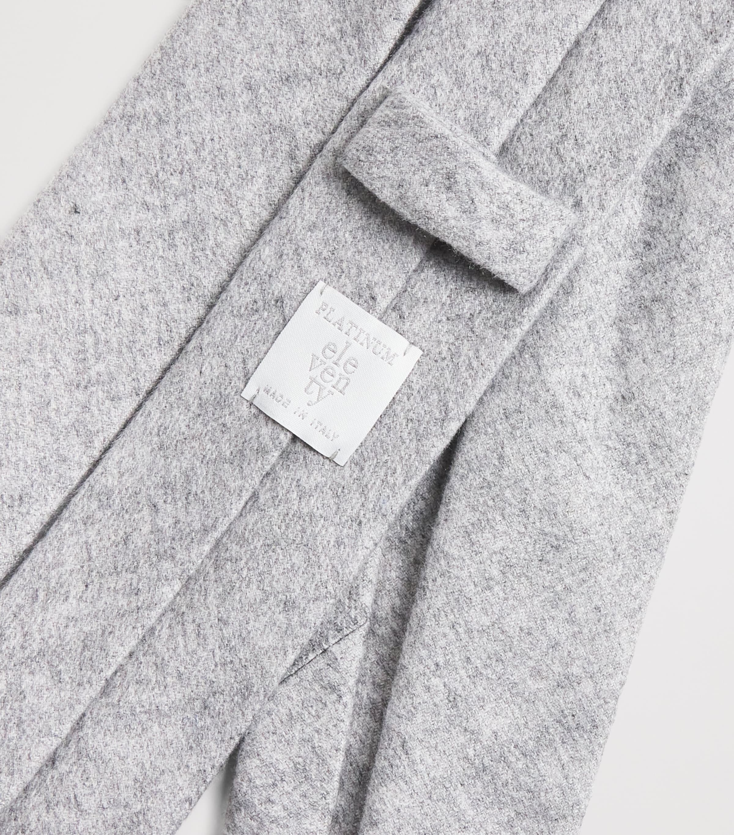 Wool Tie GRIGIO CHIARO MELANG Image 3