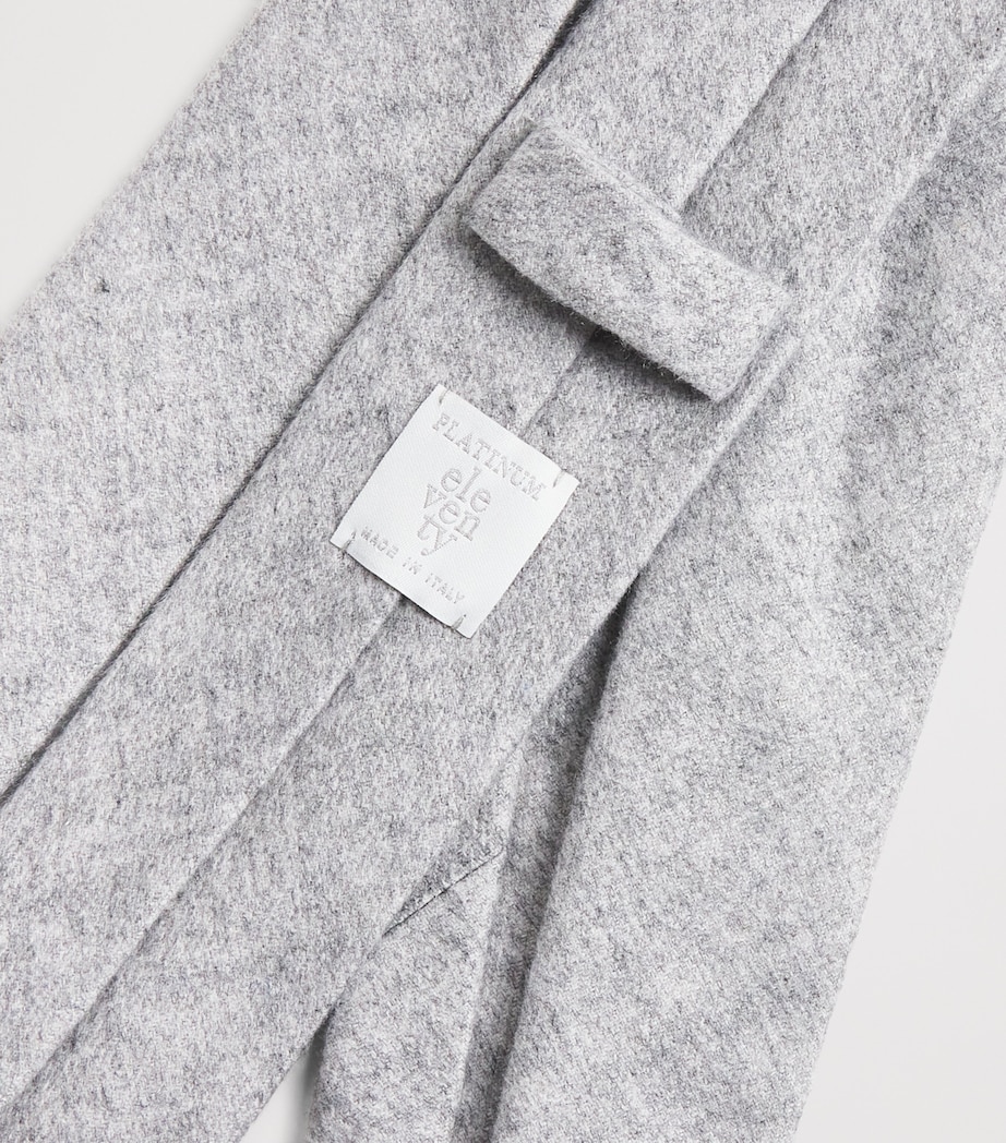 Wool Tie GRIGIO CHIARO MELANG Image 3