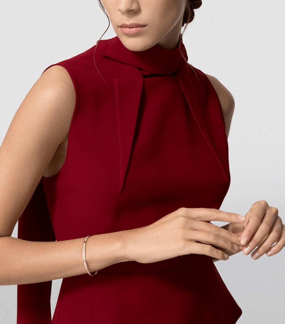 LOVE Small Yellow Gold Diamond-Paved Bracelet YELLOW GOLD Image 2