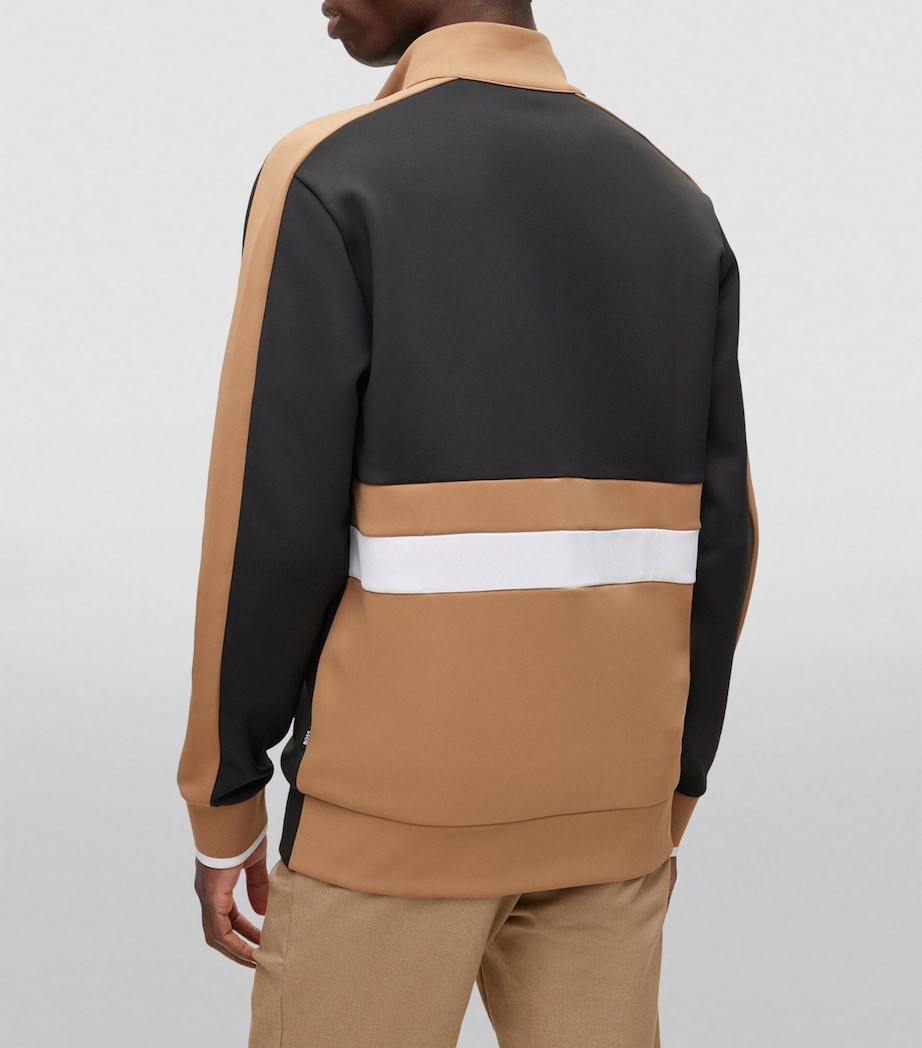 Colour-Block Zip-Up Sweatshirt 001 Image 4
