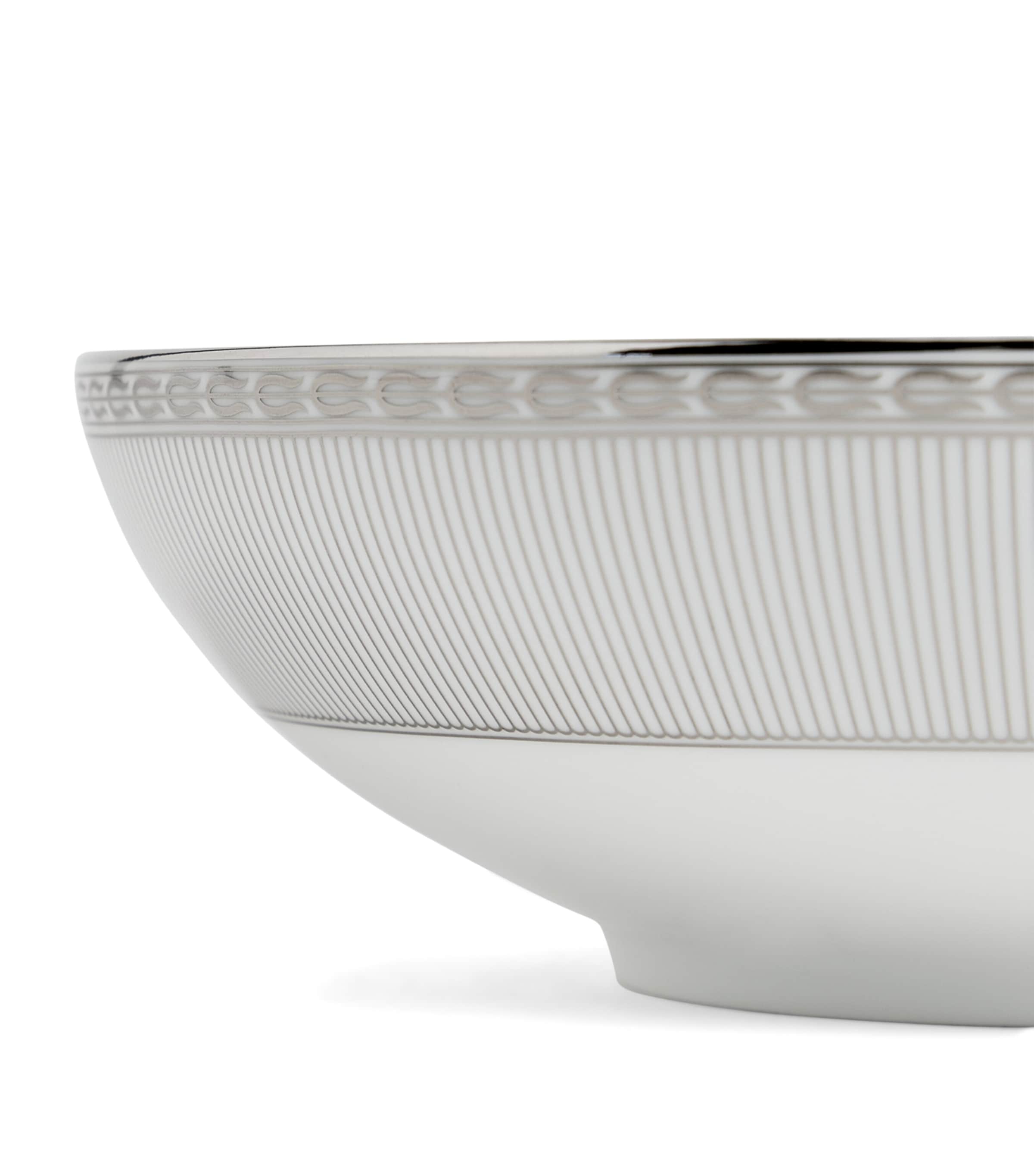 Silver Tonquin Cereal Bowl (18cm) SILVER Image 4