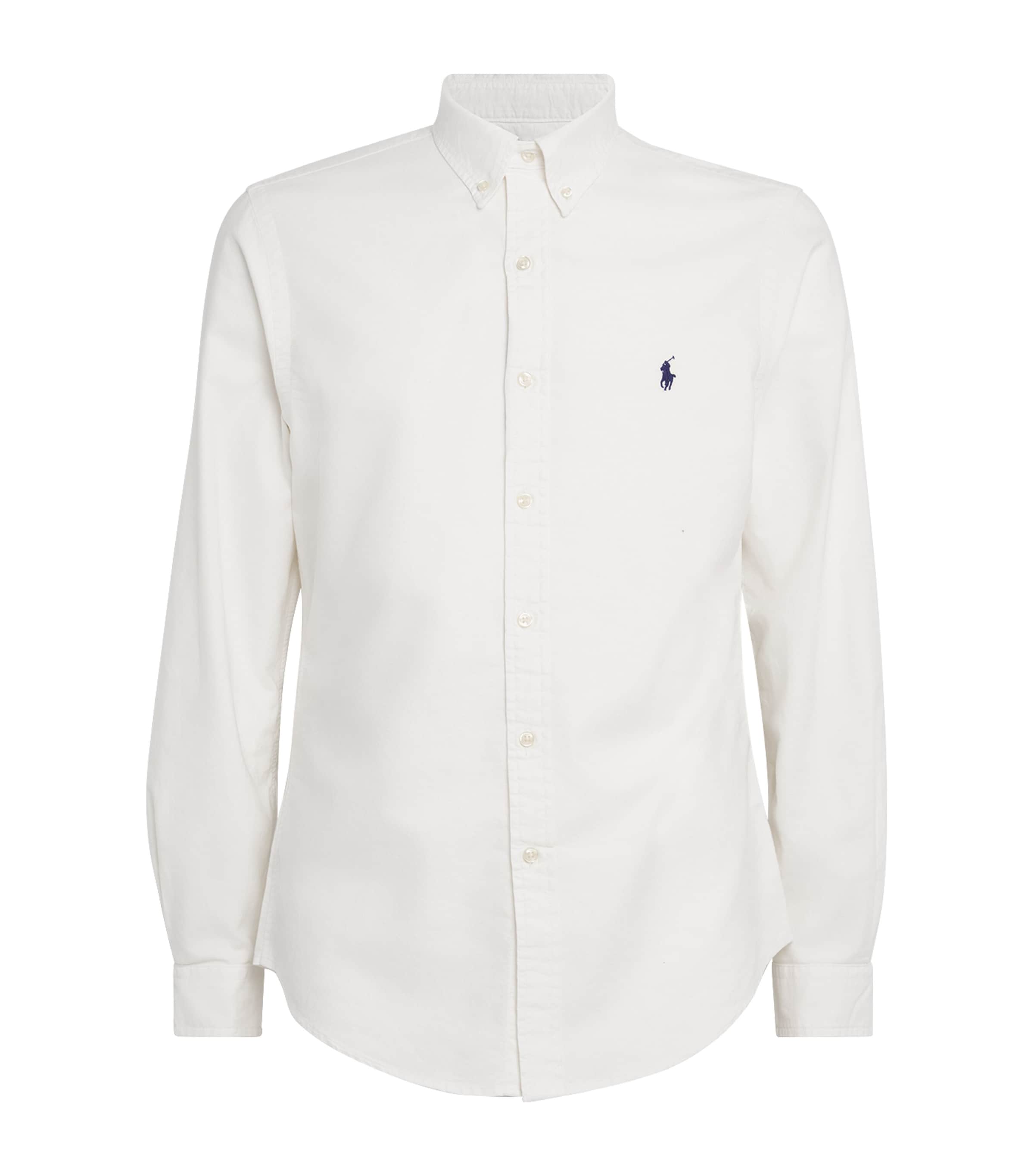 Polo Ralph Lauren Mens Cotton Polo Pony Shirt White Image 1