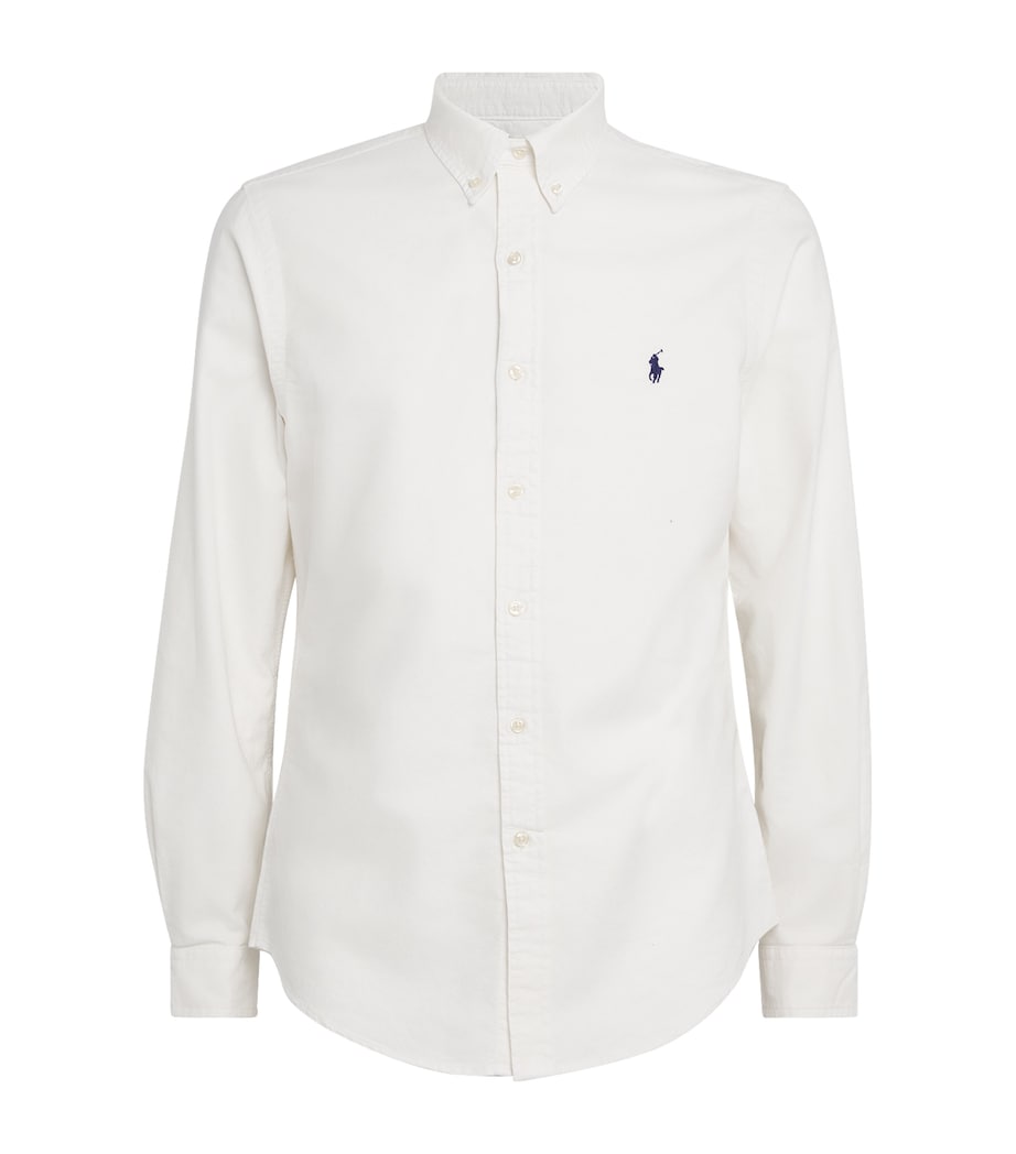 Polo Ralph Lauren Mens Cotton Polo Pony Shirt White Image 1