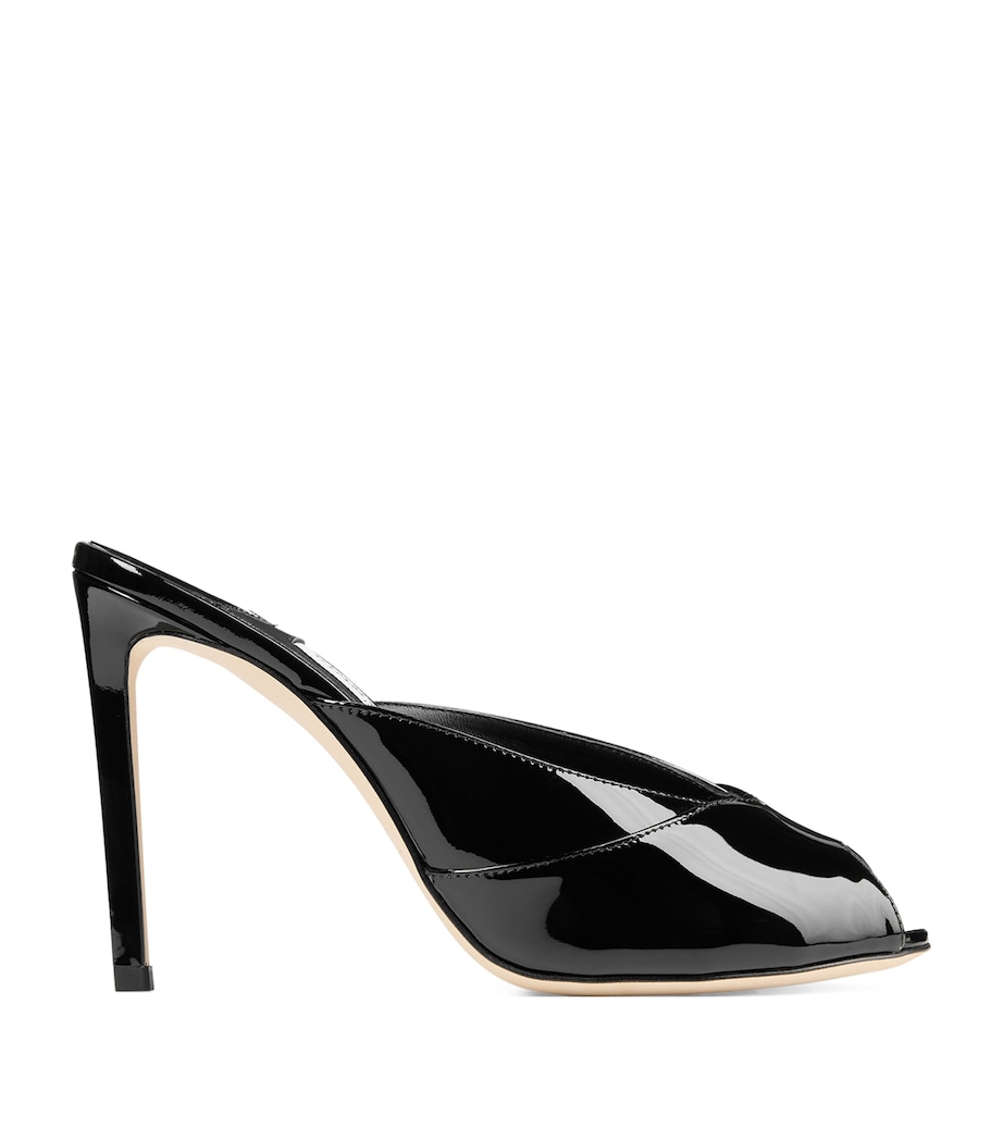 Brigitte 100 Patent Leather Mules BLACK Image 1