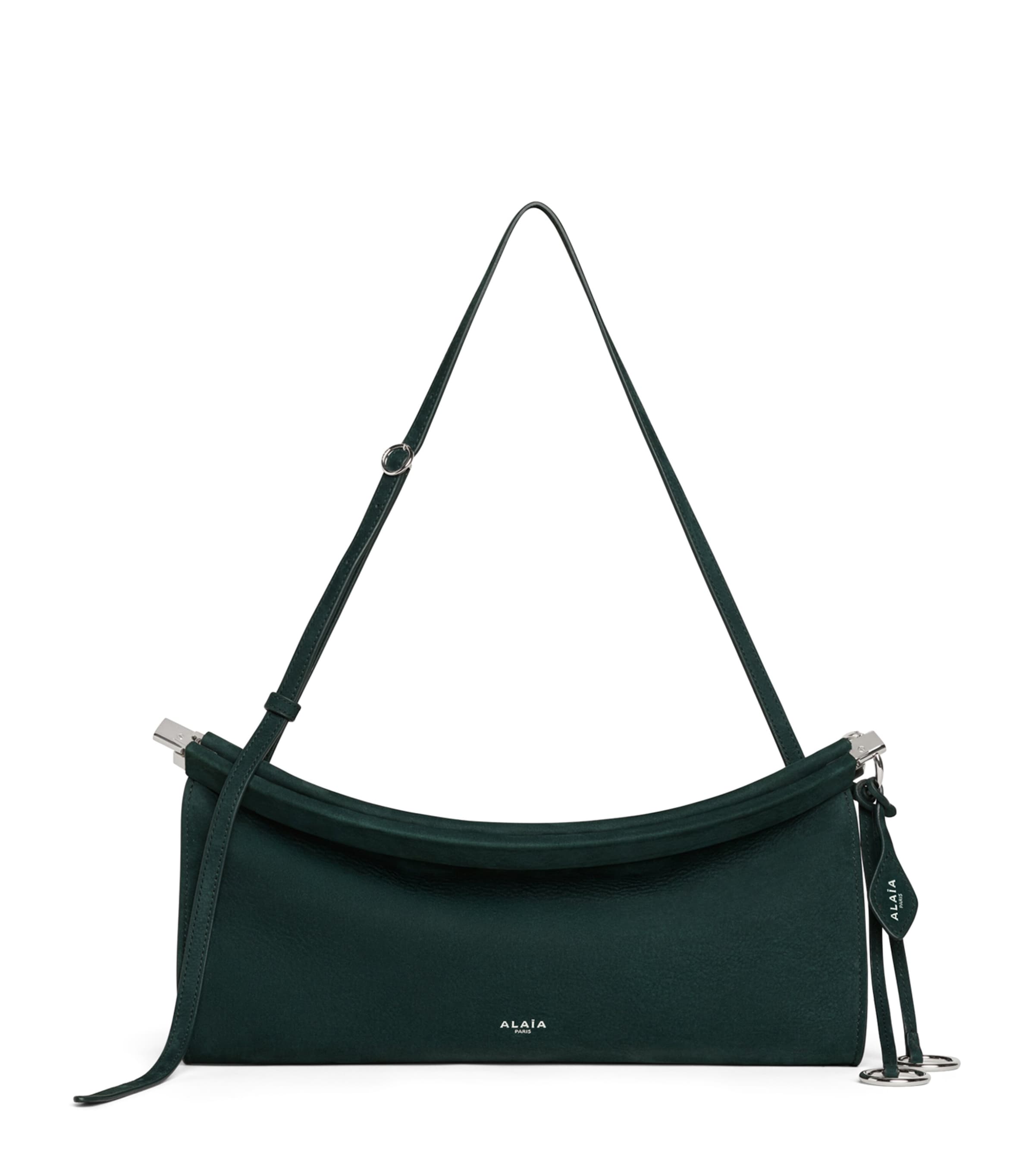 Medium Suede Le Click East West Shoulder Bag OR Image 1