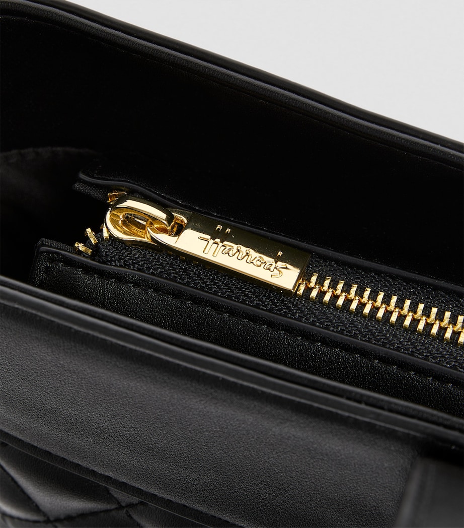 Harrods Chelsea Shoulder Tote Bag Black Image 8
