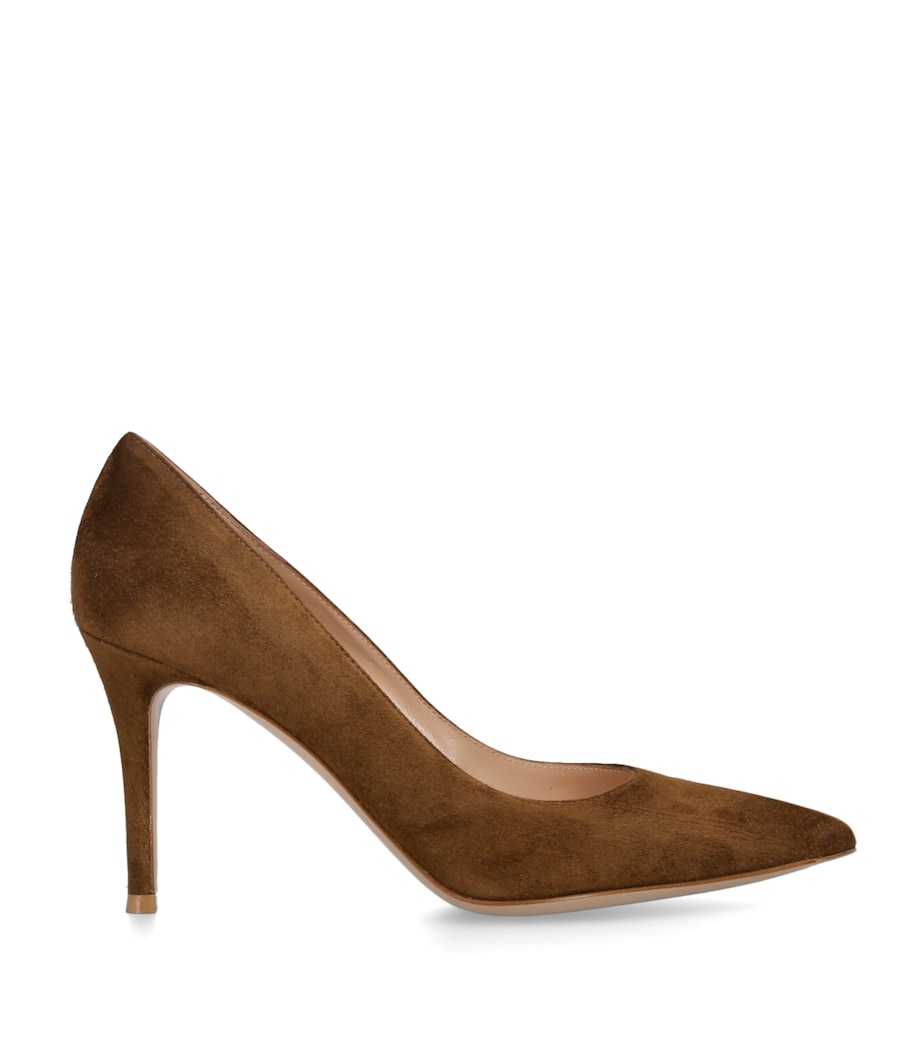 Suede Gianvito Pumps 85 DARK BROWN Image 1