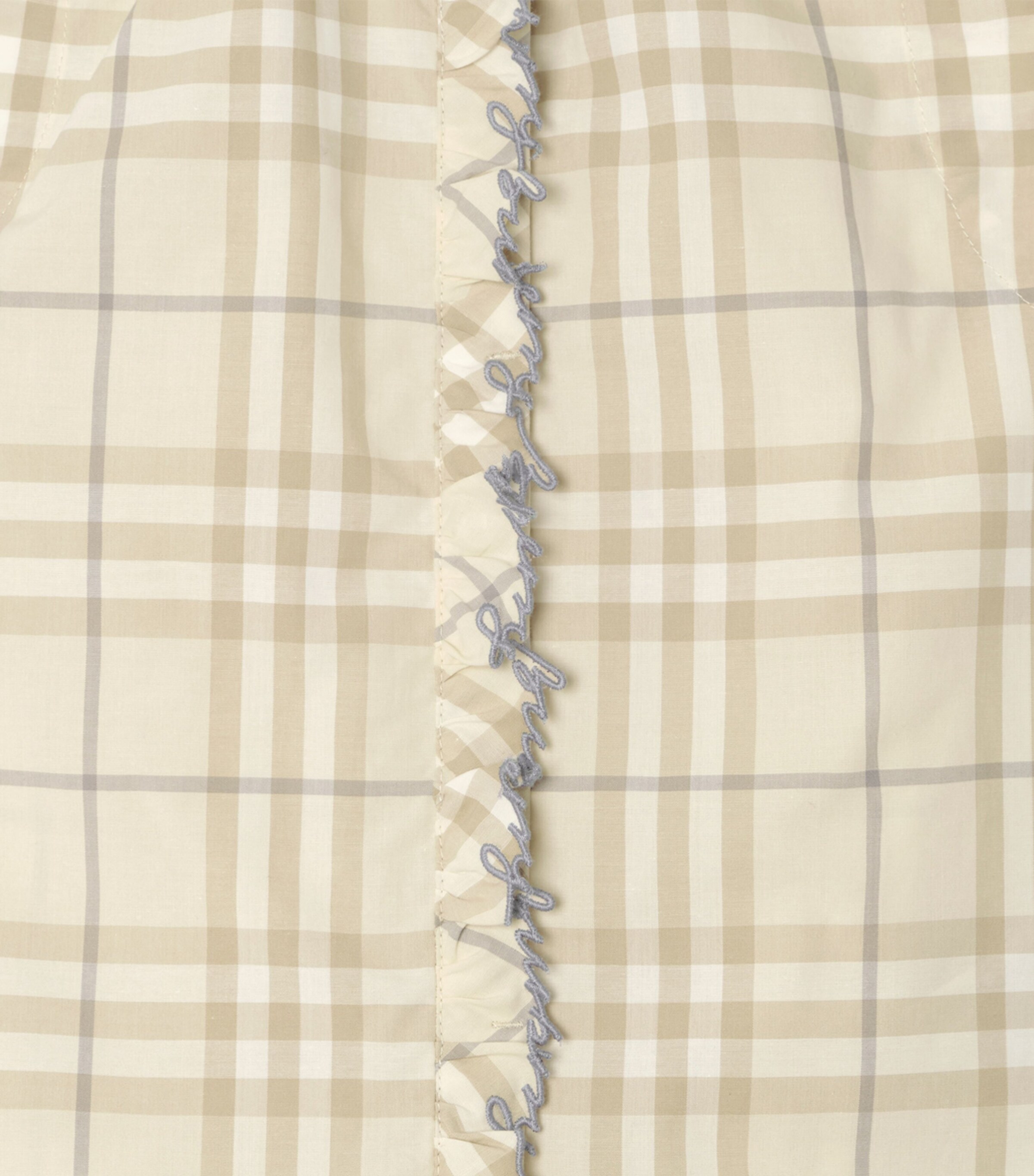 Burberry Kids Cotton Check Top (4-12 Years) Sesame Beige Ip Chk Image 3