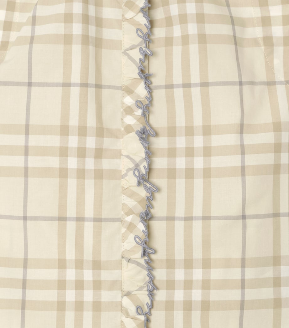 Burberry Kids Cotton Check Top (4-12 Years) Sesame Beige Ip Chk Image 3
