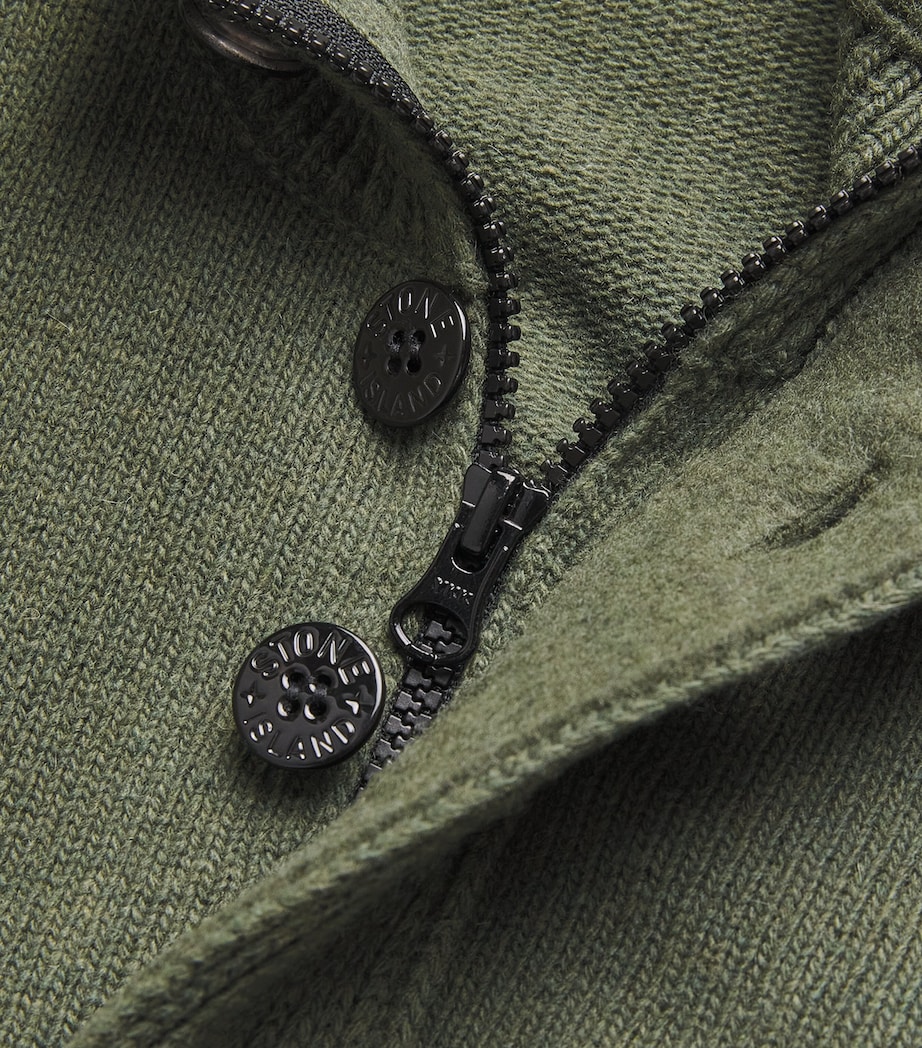 Lambswool-Blend Buttoned Sweater V0054 Image 5