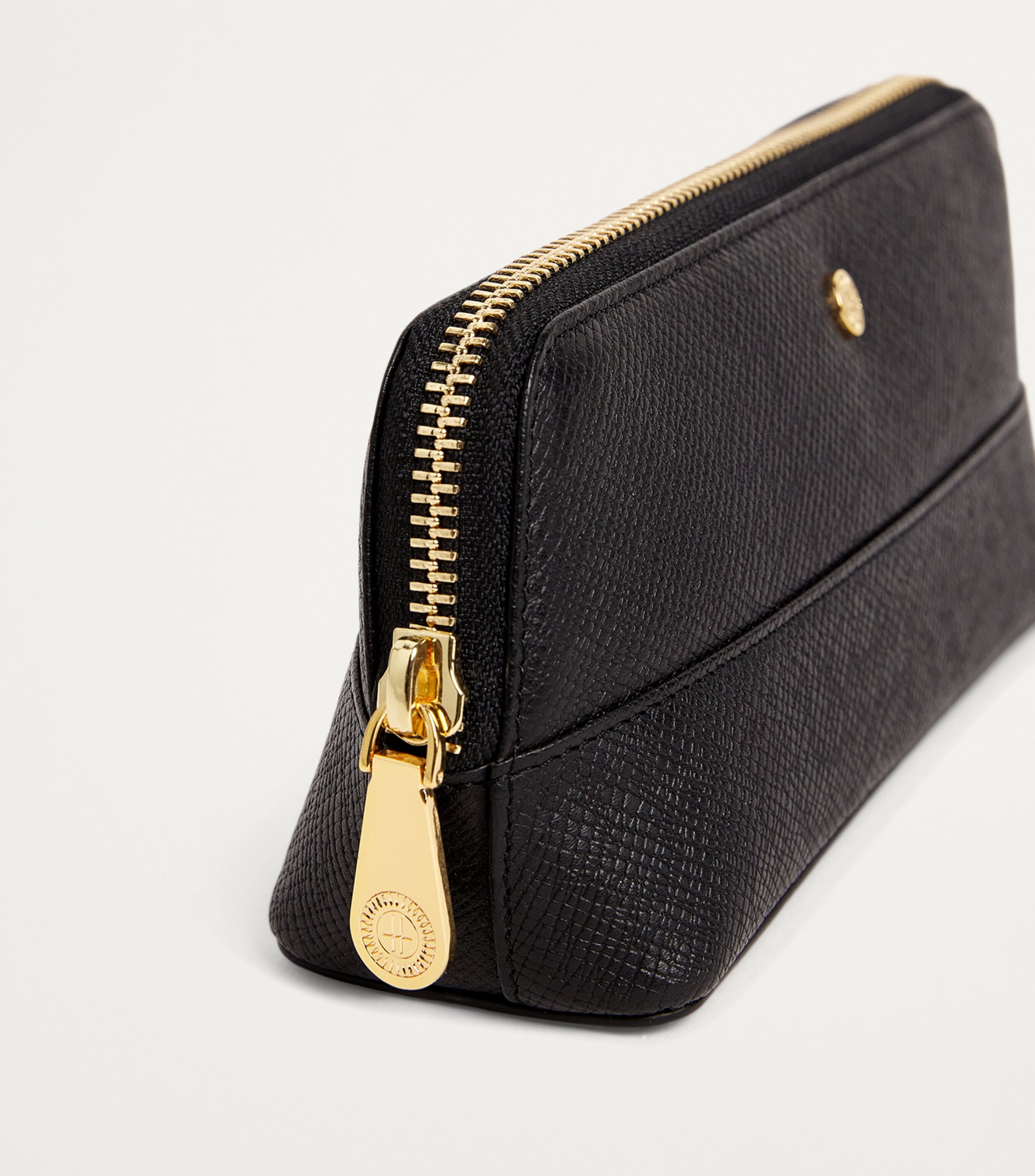 Harrods Leather Pencil Case Black Image 5