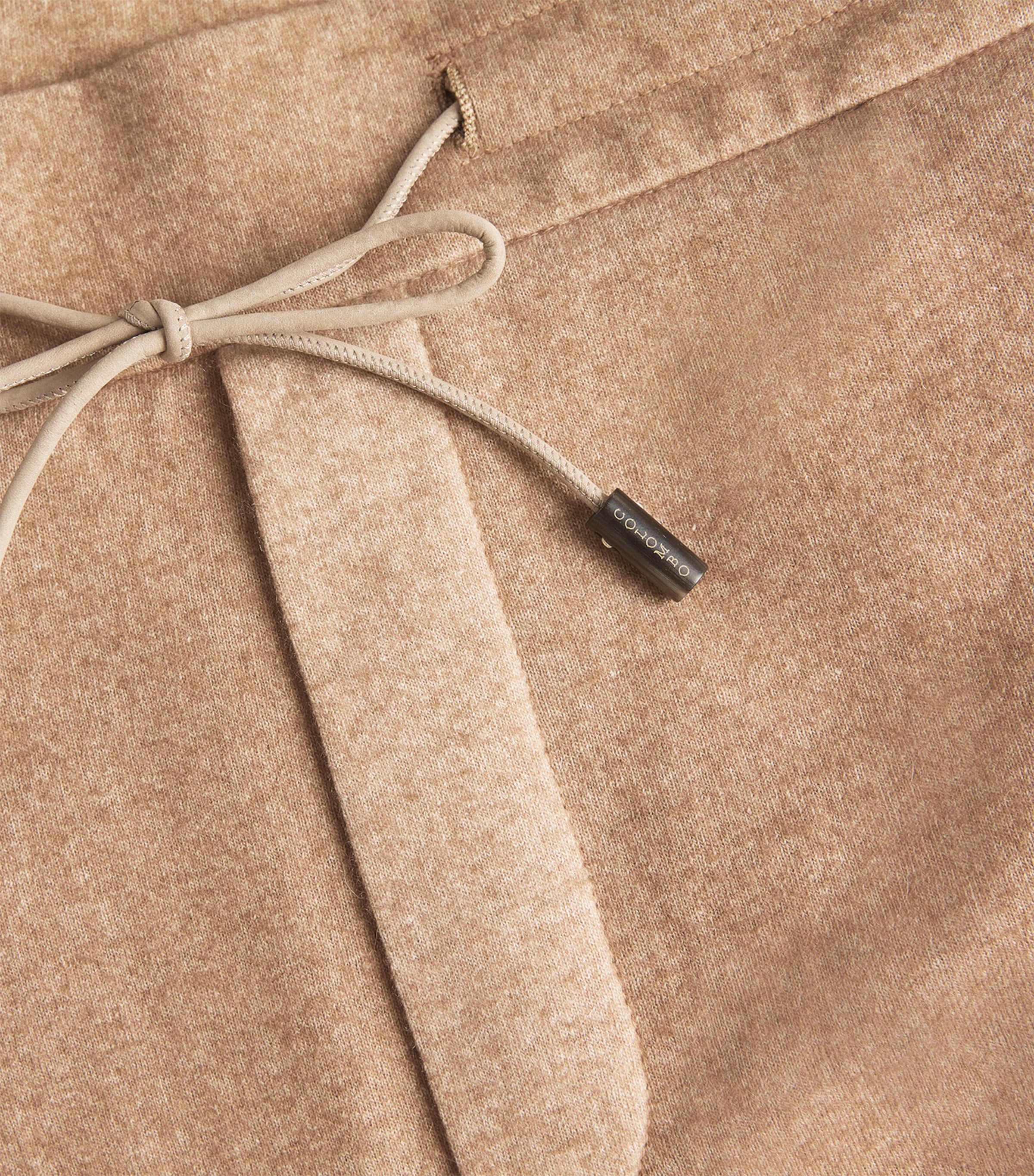 Cashmere-Silk Drawstring Trousers LIGHT BROWN 80030 Image 5