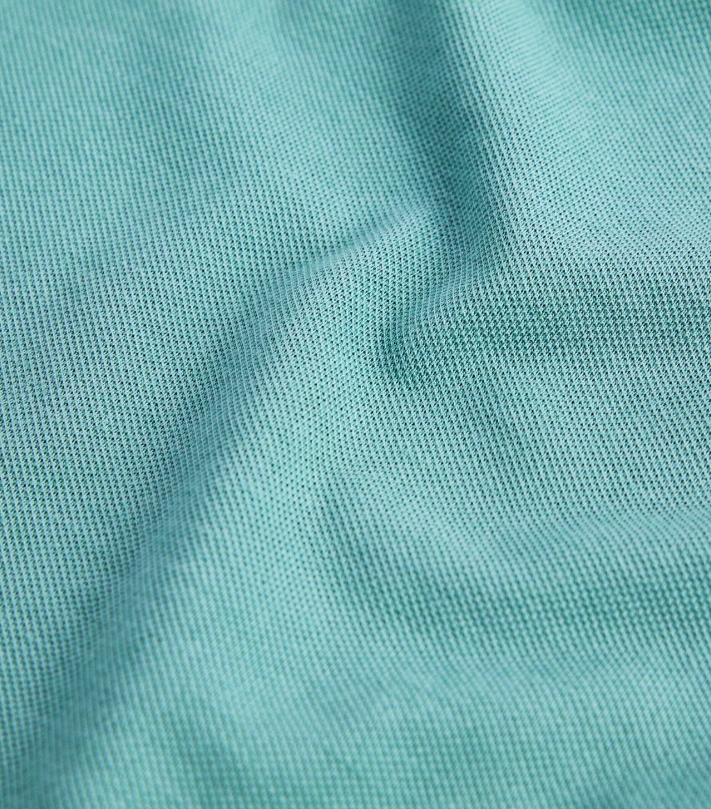 Dunhill Mens Cotton-Silk Polo Shirt Green Image 6