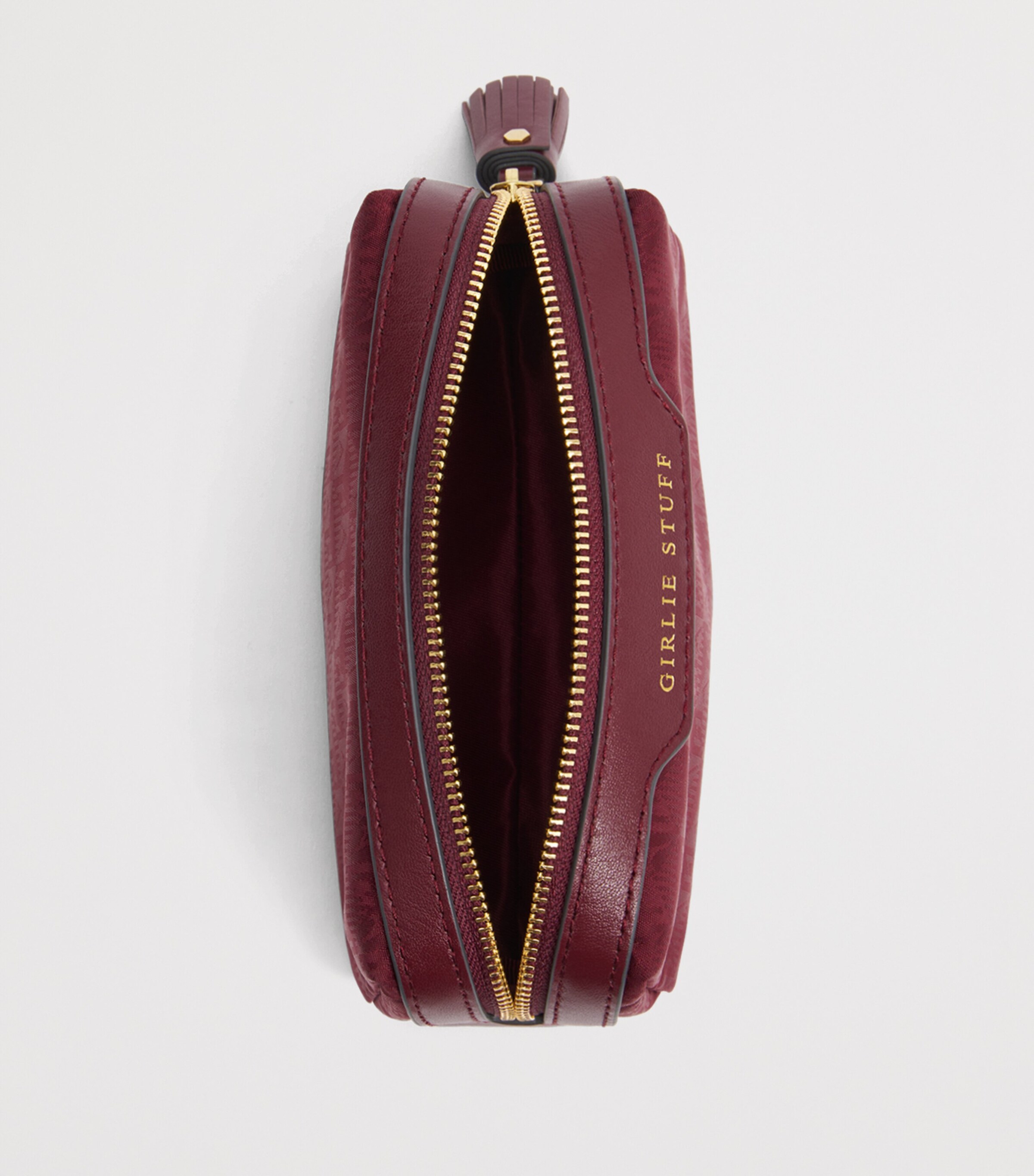 Jacquard Logo Girlie Stuff Pouch MEDIUM RED Image 7