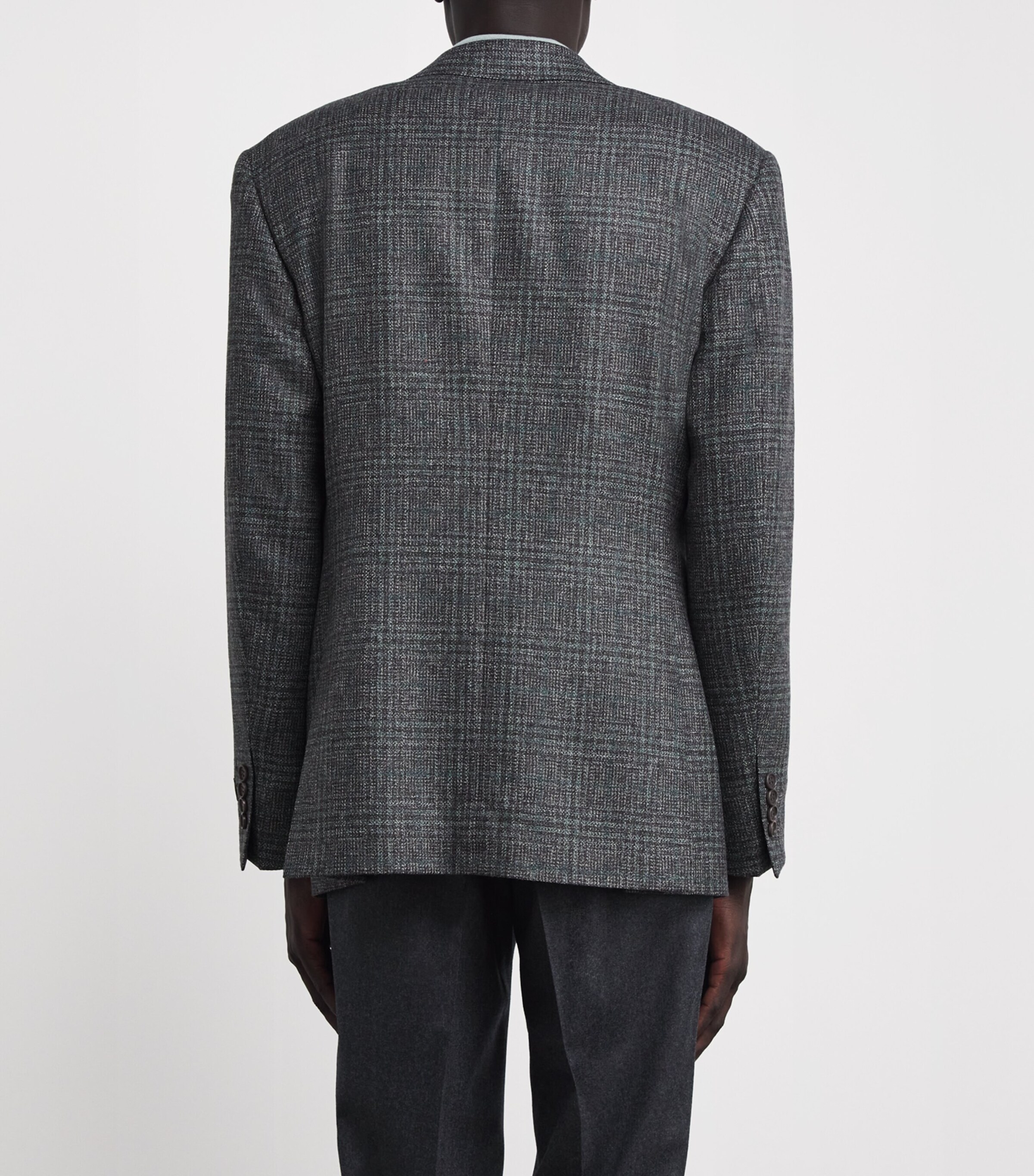 Wool Check Blazer 203 Image 4