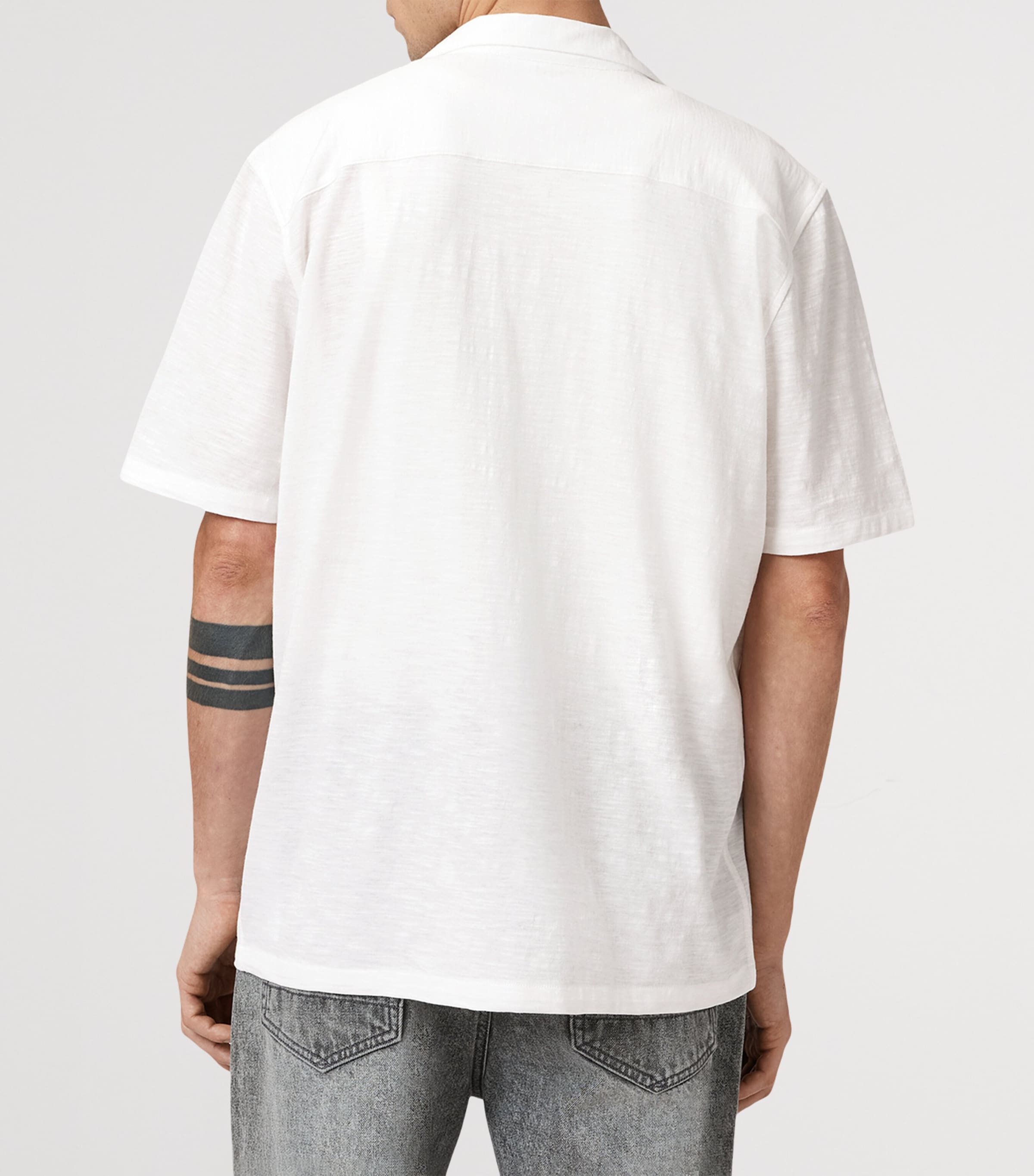 Organic Cotton Robson Shirt OFF WHITE Image 3
