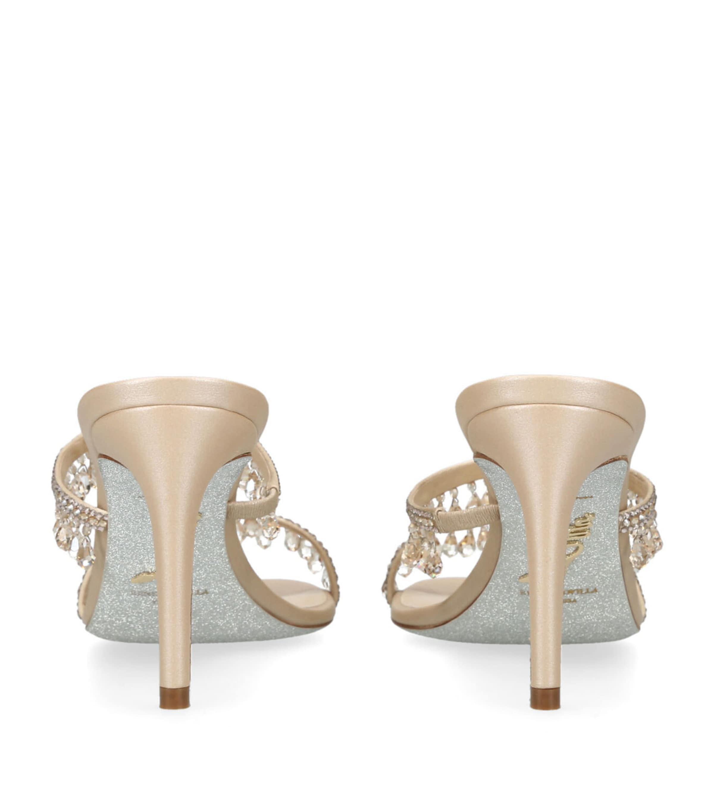 Leather Chandelier Mules 80 BEIGE OTH Image 2