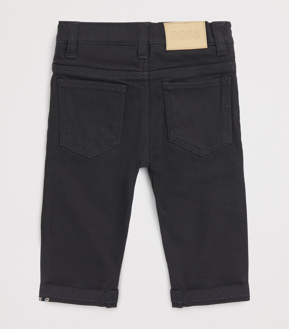 Stretch Cotton Jeans (6-18 Months) BLACK Image 2
