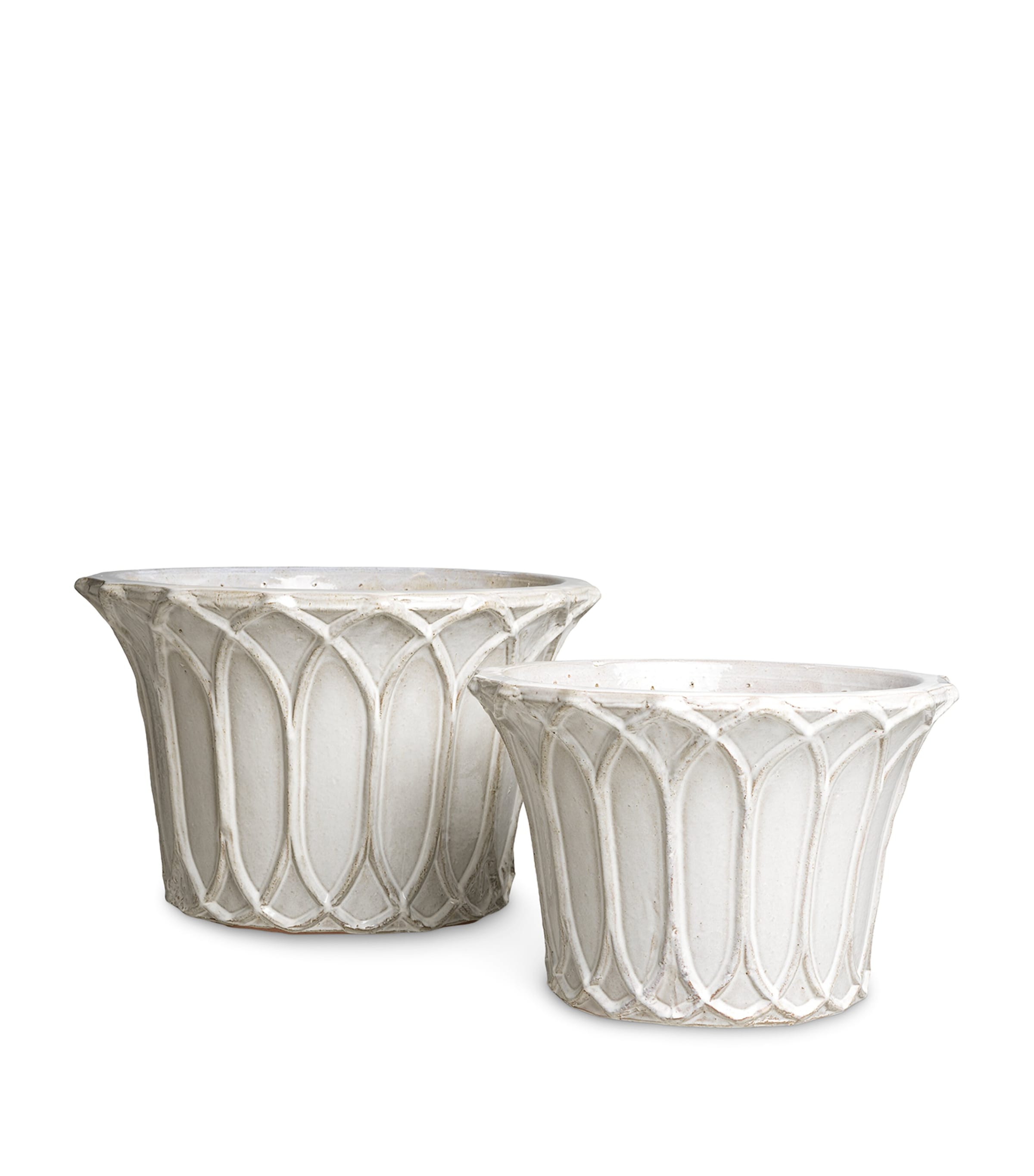 Eichholtz Outdoor Iverson Planters (Set of 2) Grey Image 1