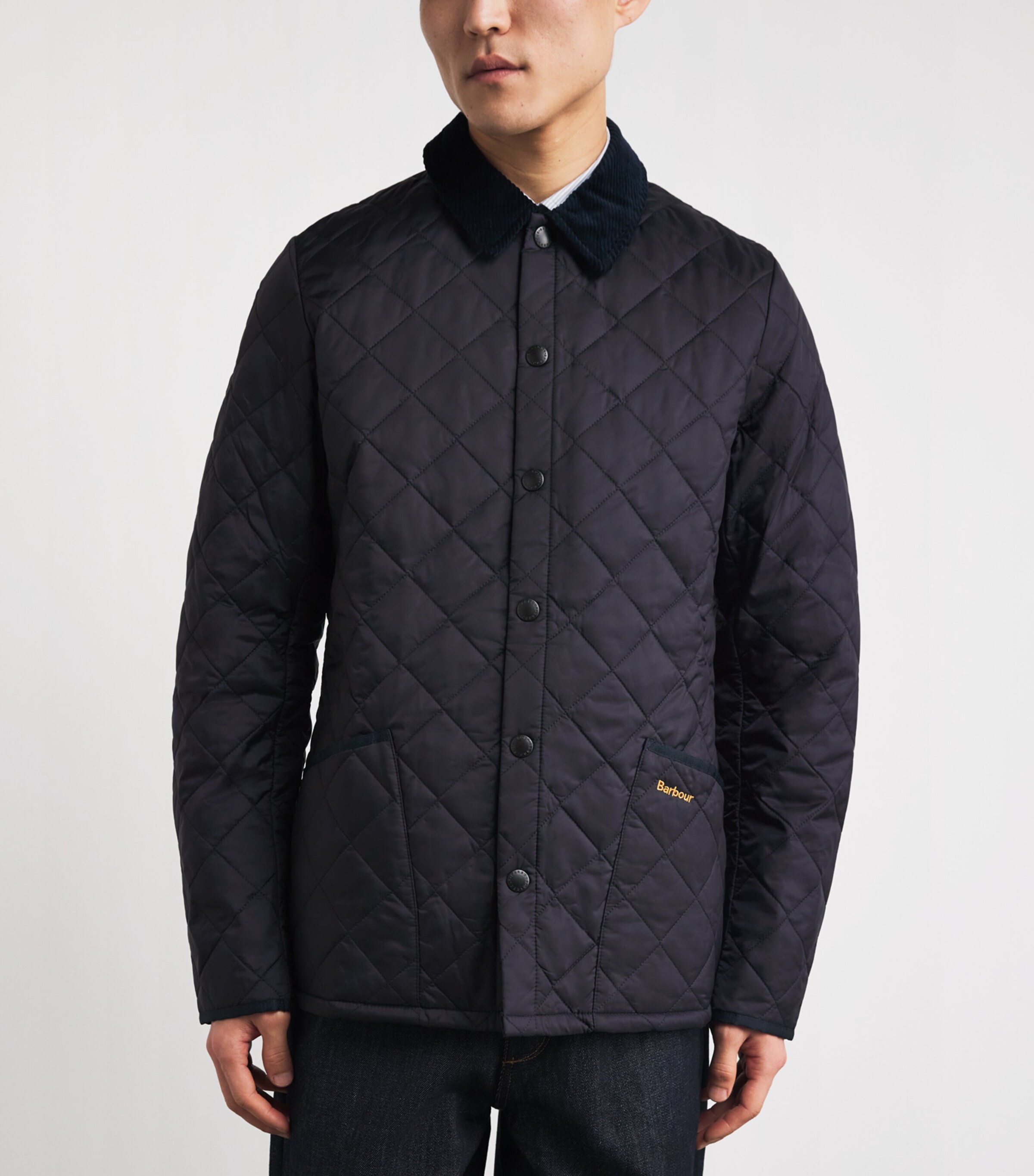 Barbour Mens Heritage Liddesdale Quilted Jacket Navy Image 4
