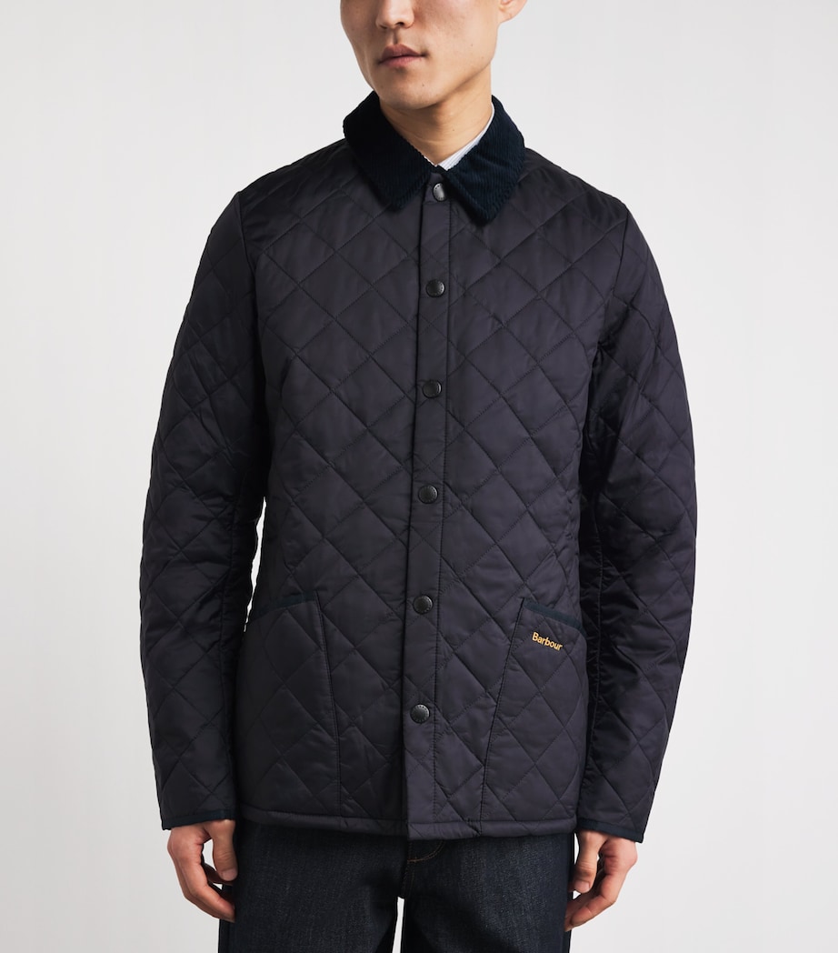 Barbour Mens Heritage Liddesdale Quilted Jacket Navy Image 4