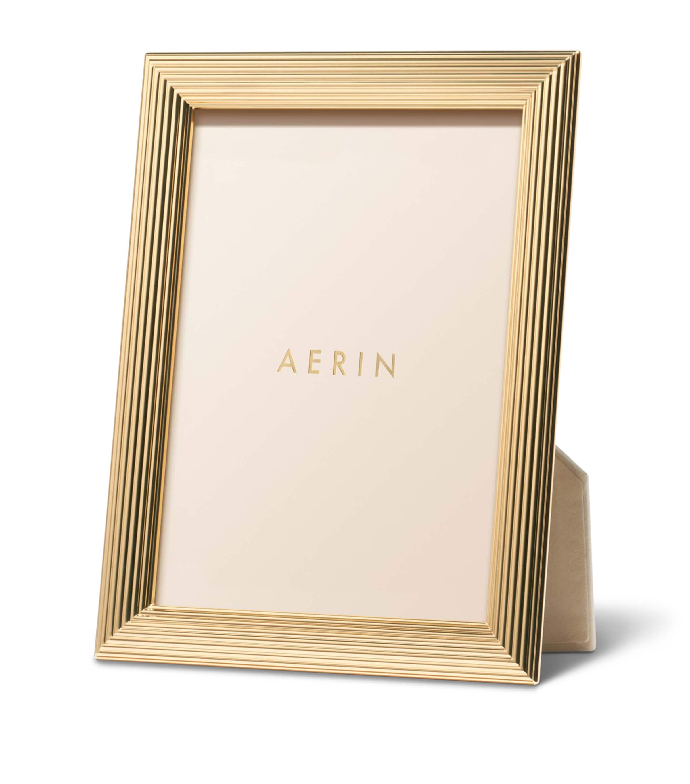 Aerin Gold-Plated Alessio Photo Frame (5" x 7") Gold Image 1