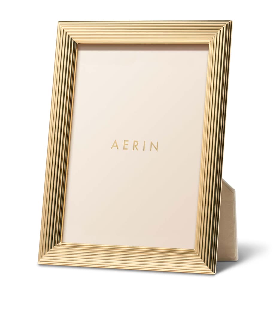 Aerin Gold-Plated Alessio Photo Frame (5" x 7") Gold Image 1