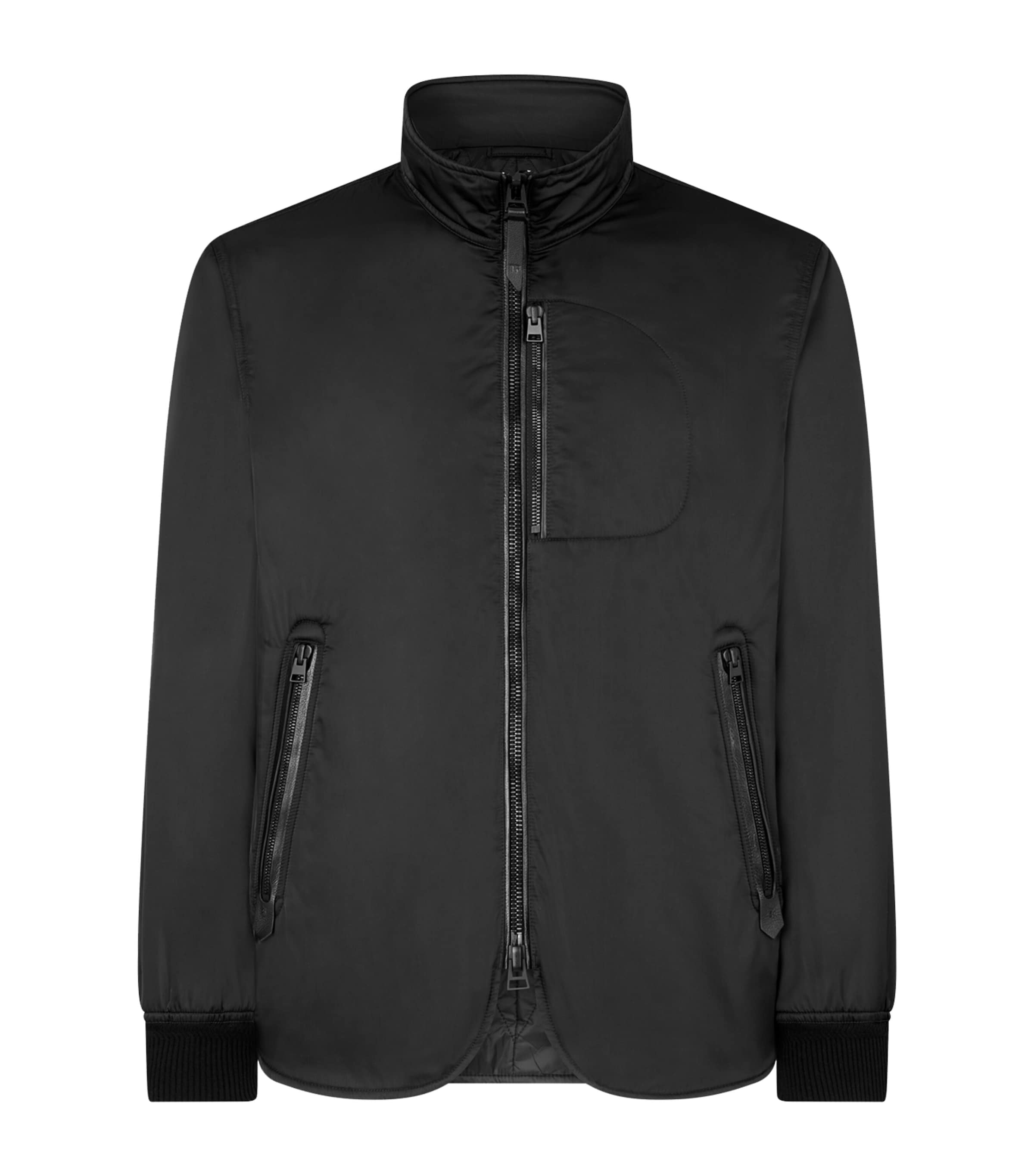 Tom Ford Light-fill Technical Jacket In Black