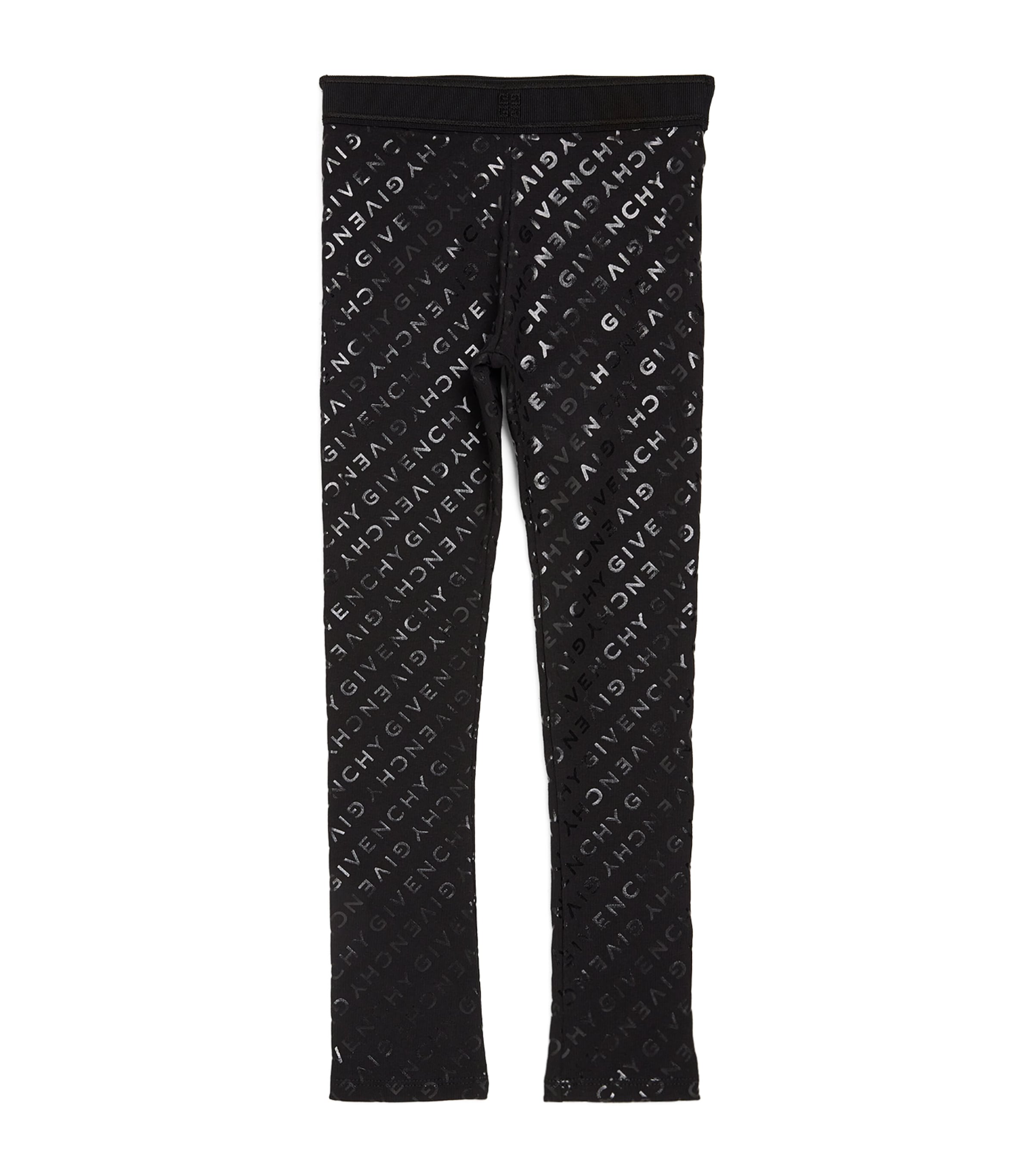 Shop Givenchy Logo Print Leggings In Black