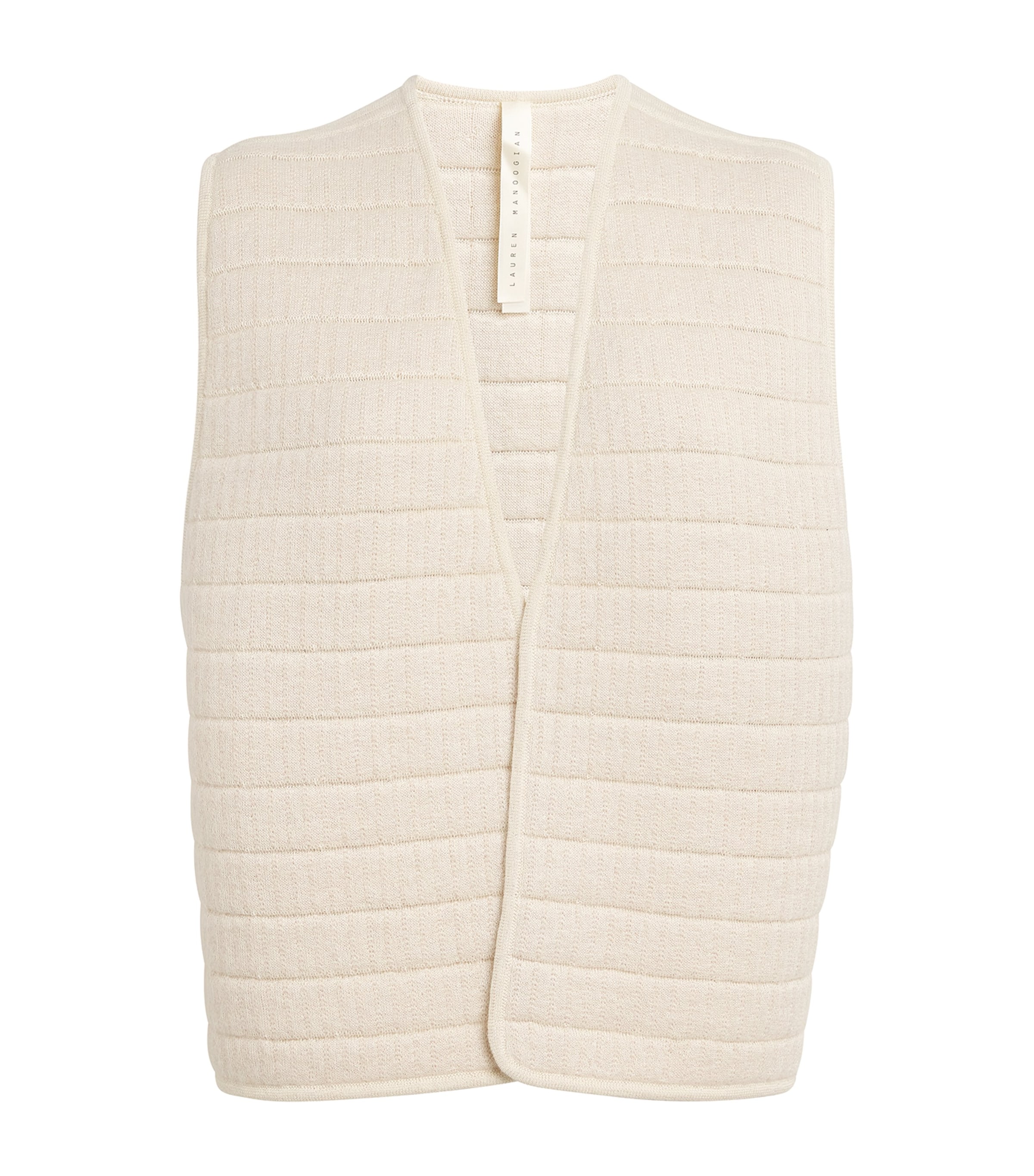 Lauren Manoogian Alpaca-blend Knit Gilet In White