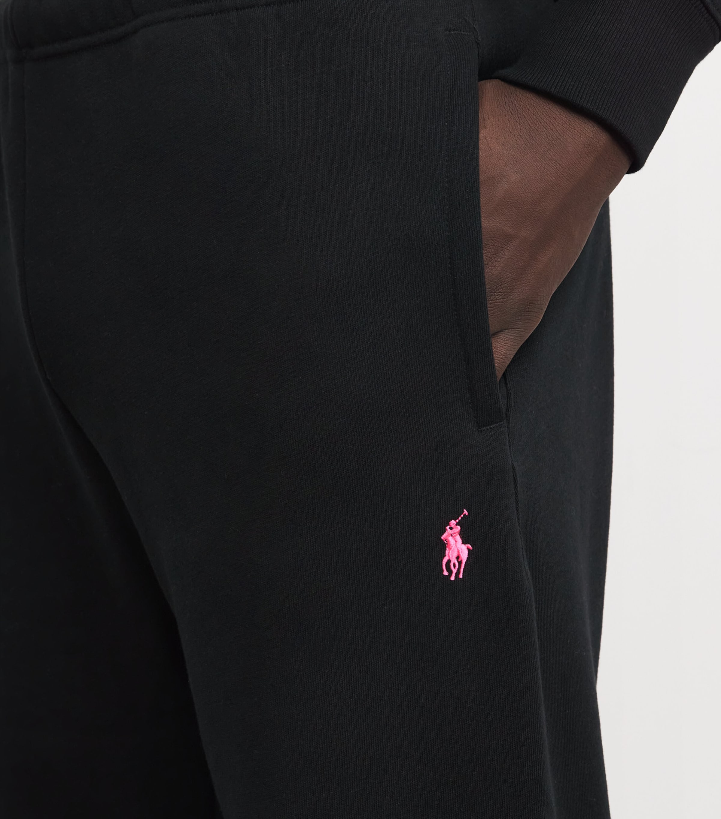 Cotton-Blend Logo Sweatpants POLO BLACK Image 6