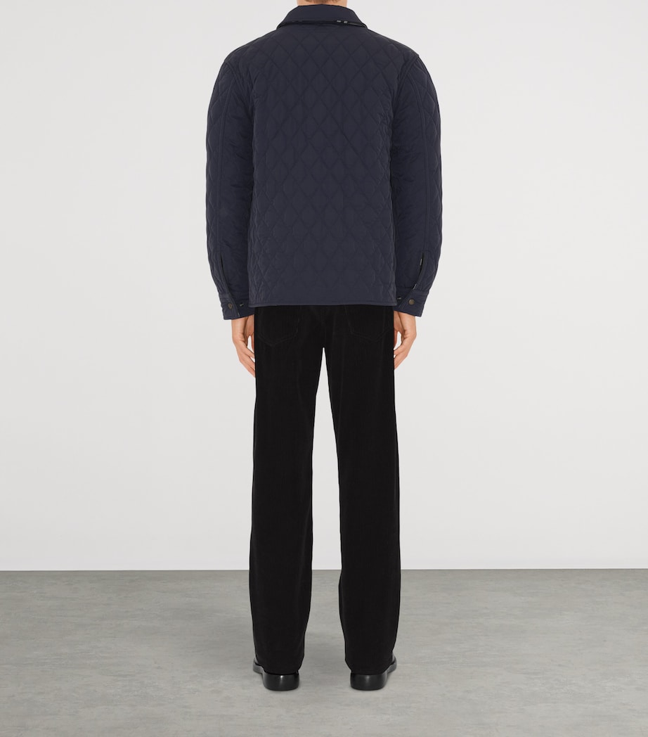 Quilted Check Reversible Jacket NVY/CHRCL MEL IP CHK Image 4