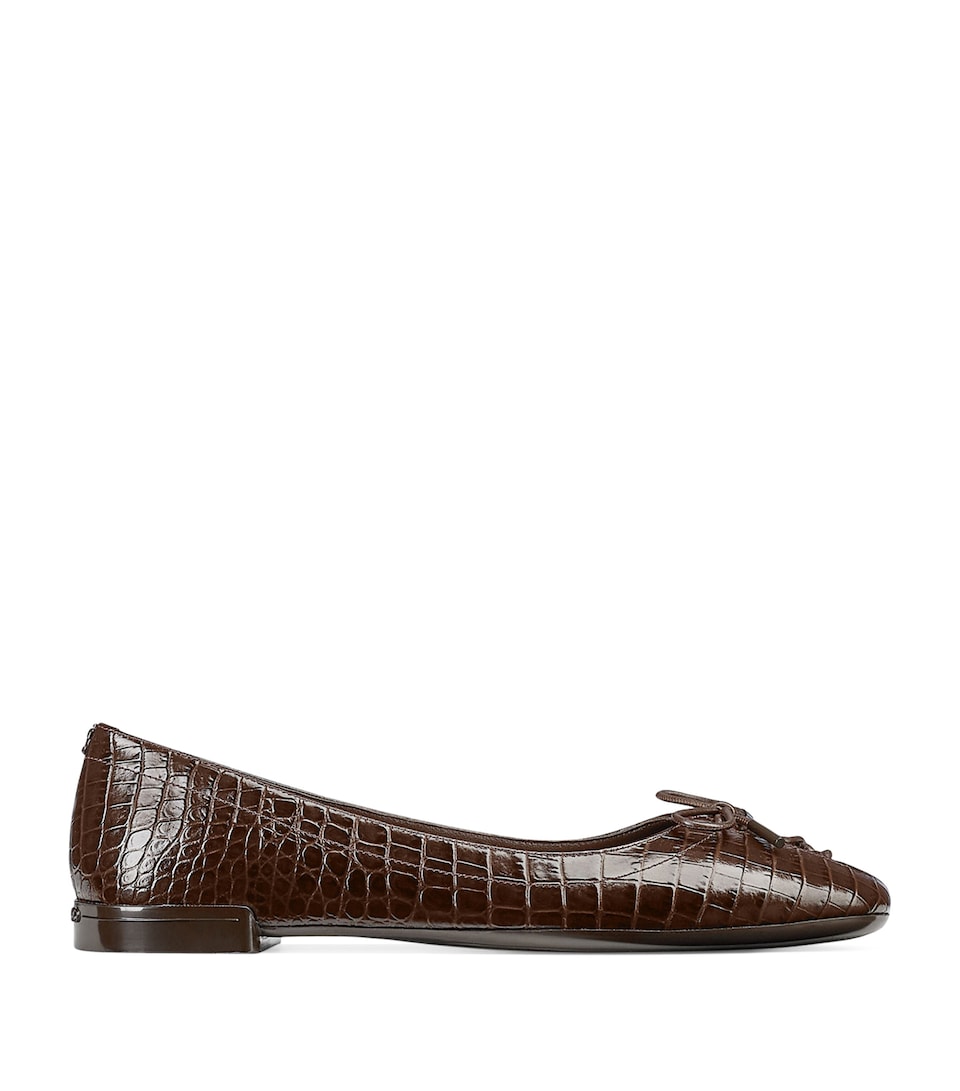 Scarlett  Crocodile Embossed Ballet Flats