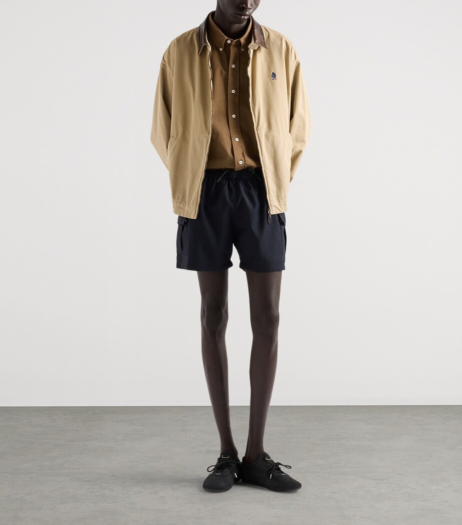Prada Mens Cotton Logo Shirt Brown Image 2
