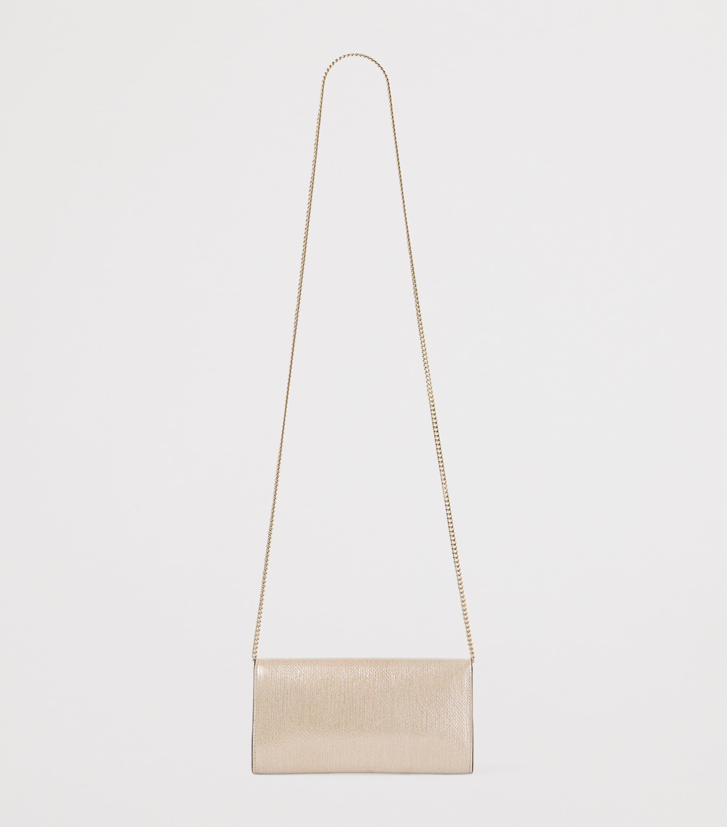 ショルダーバッグ・ポシェット Jimmy Choo `Emmie` Structured Bag Jimmy Choo Silver Glitter 'Emmie' Clutch Bag W/ Strap