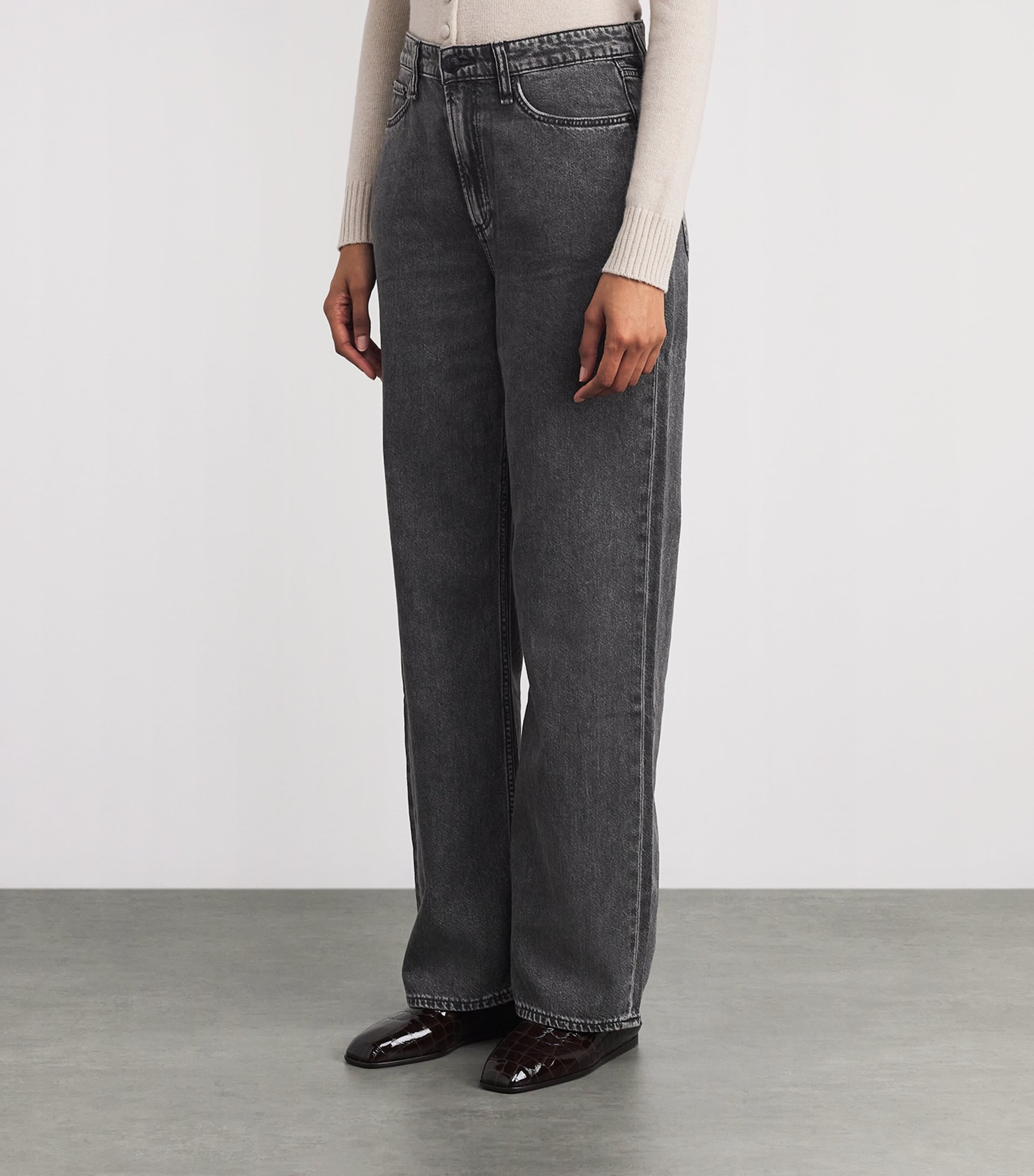 Logan Mid-Rise Wide-Leg Jeans ANGLIQUE Image 3