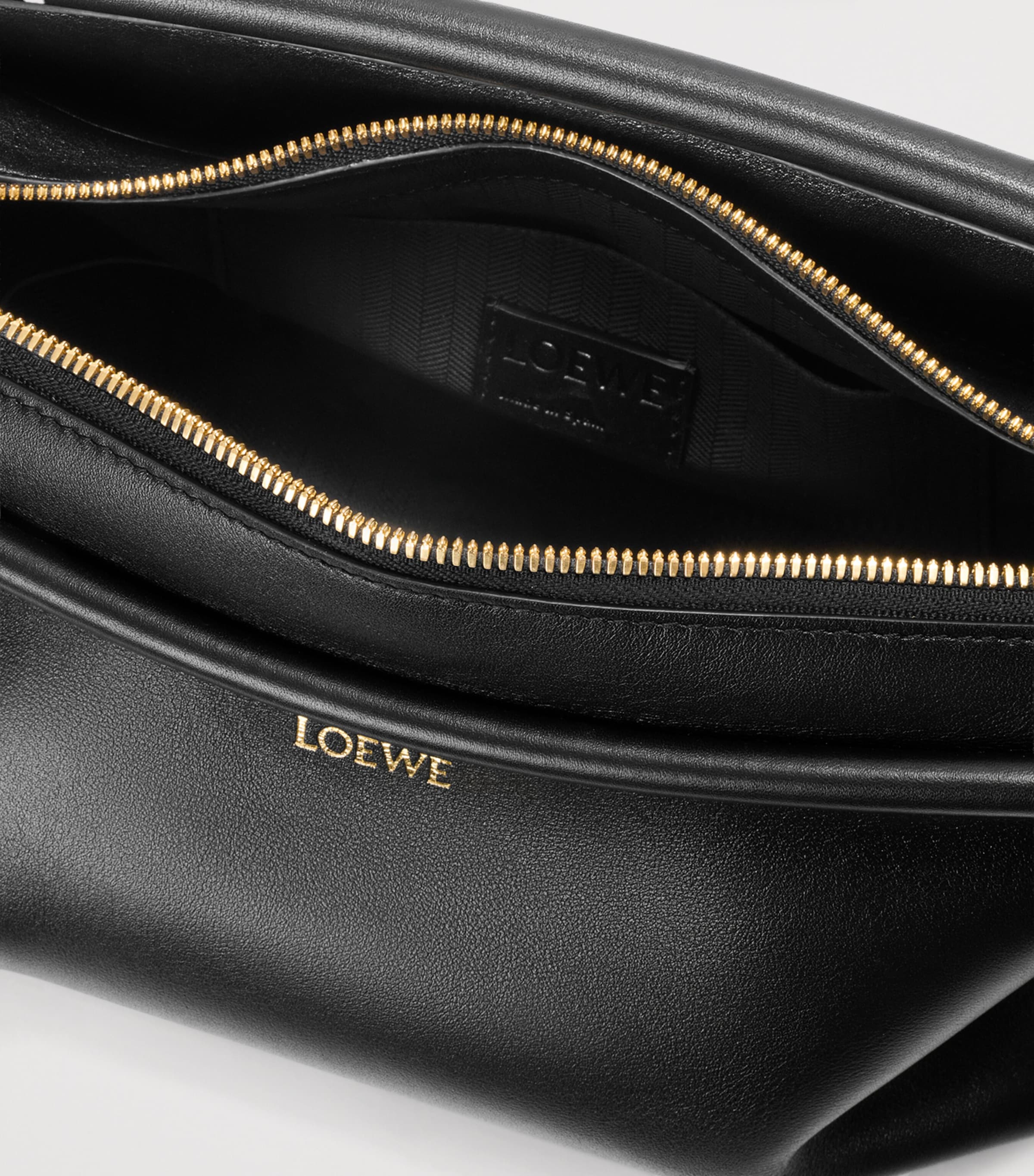 LOEWE Small Leather Whisker Shoulder Bag Black Image 11