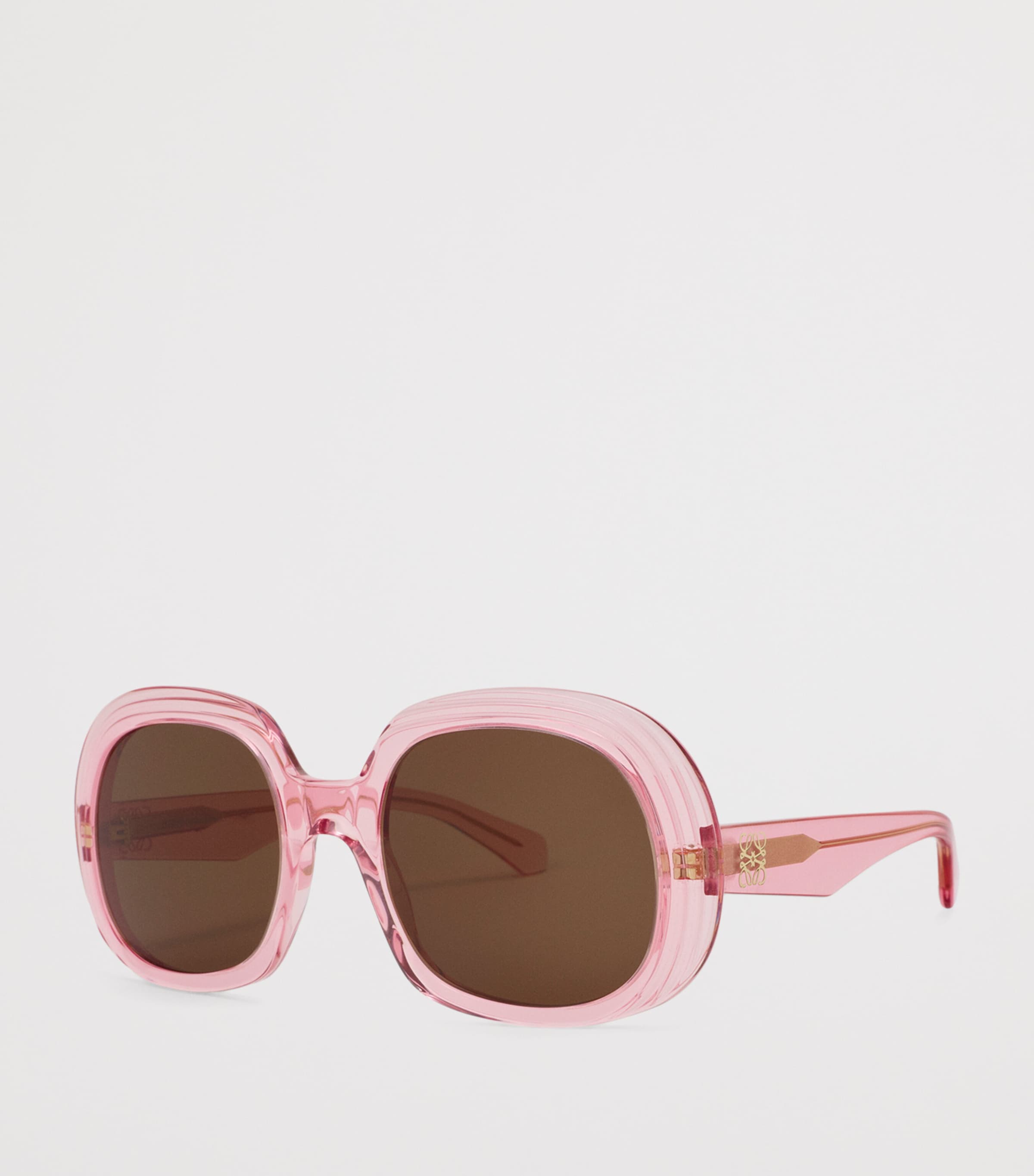 LOEWE Square Steps Sunglasses Transparent Pink Image 2