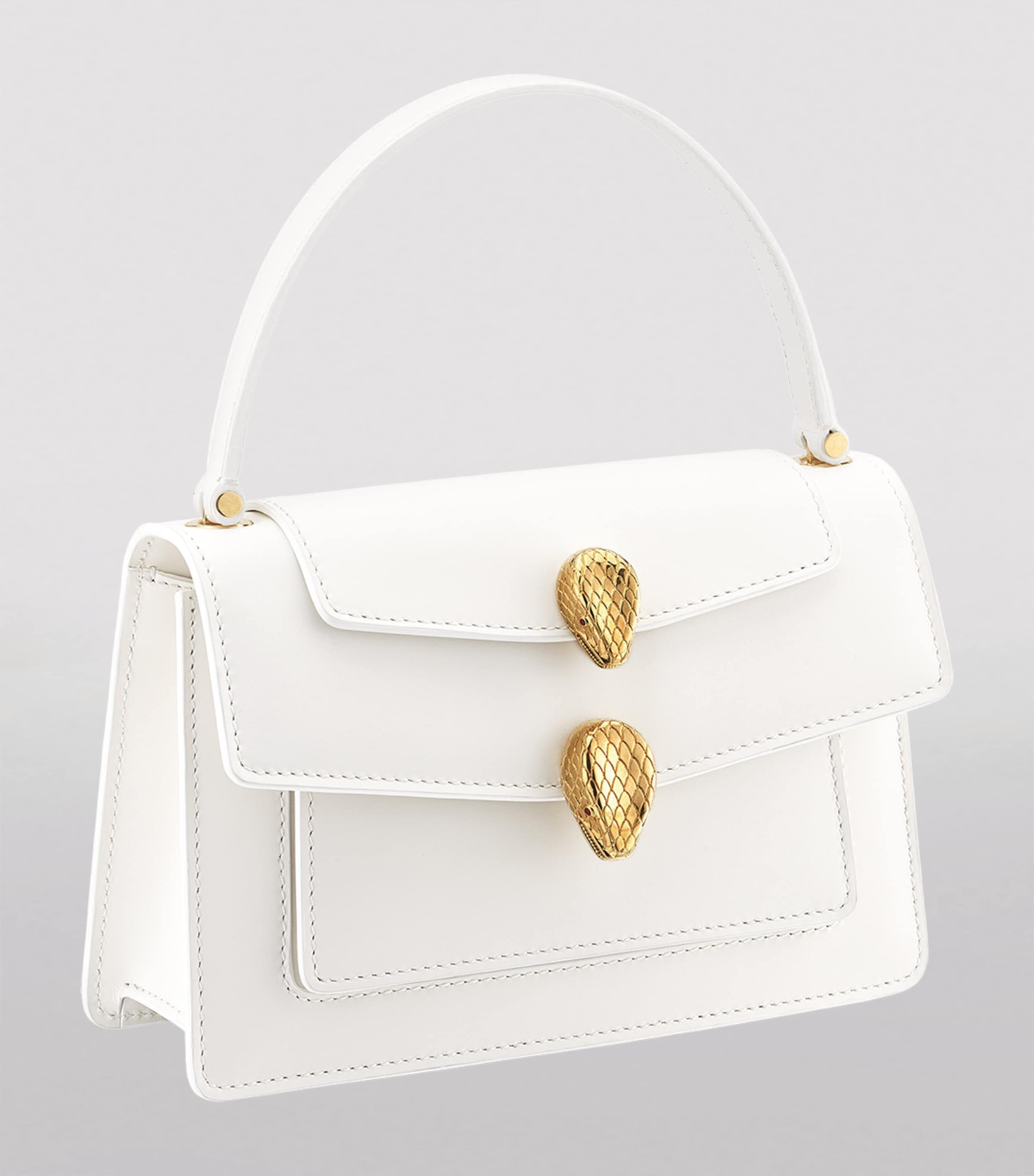 x Alexander Wang Leather Serpenti Multi-Wear Bag WHITE Image 3