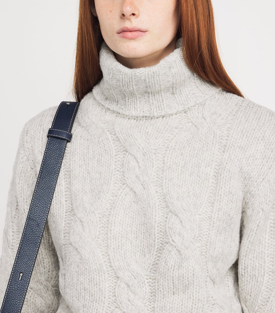 Wool-Blend Rollneck Sweater MELANGE GREY Image 6