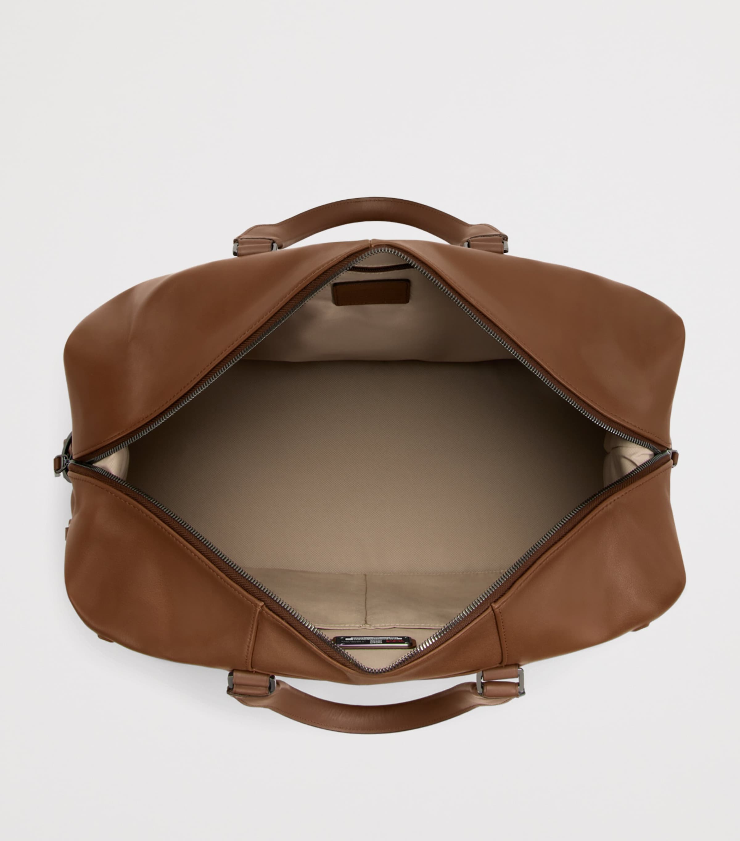 Tumi Leather Nelson Duffle Bag (52cm) Cognac Bombe Image 3