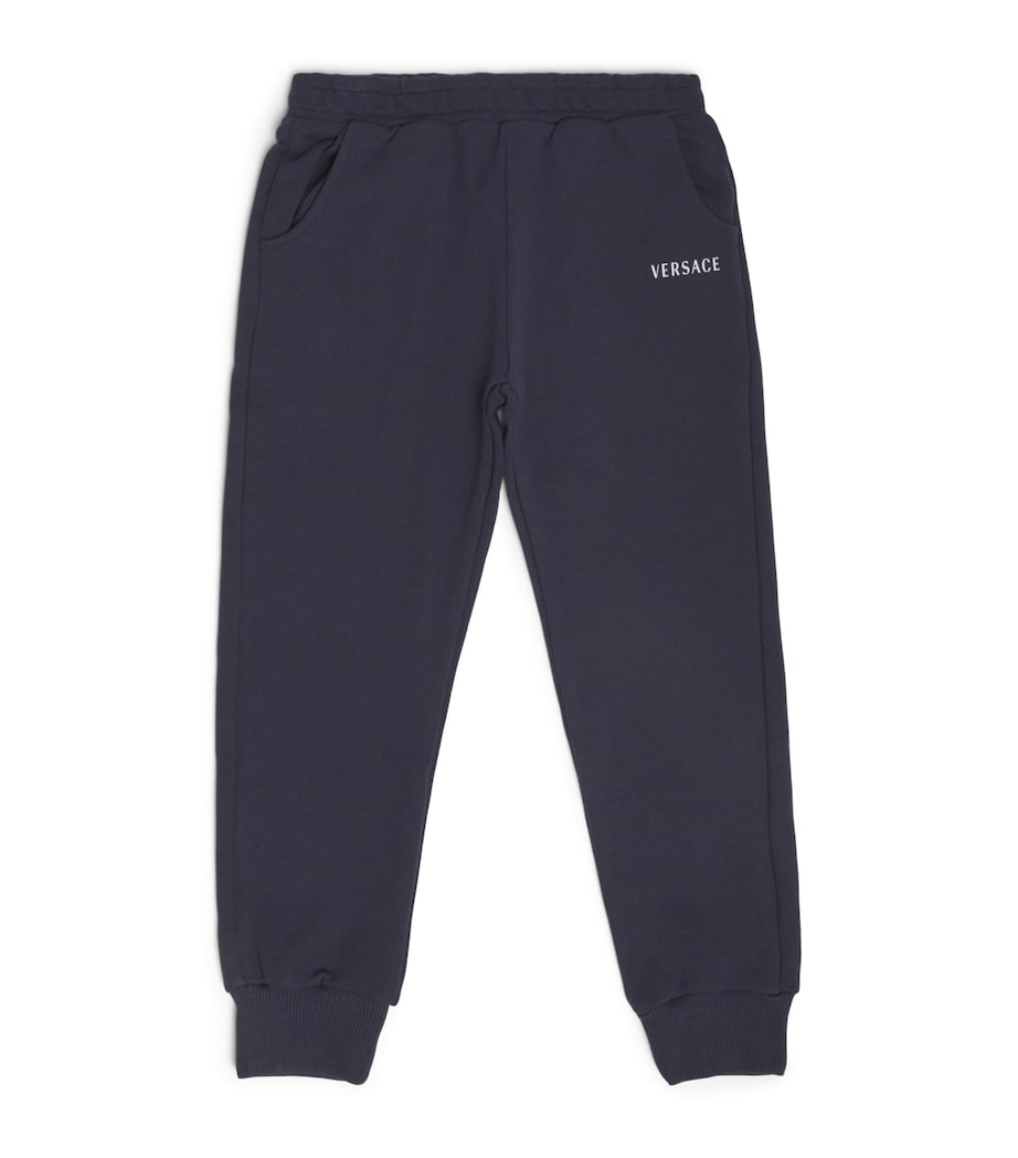Versace Kids Cottom Embroidered Logo Sweatpants (4-14 Years) Image 1