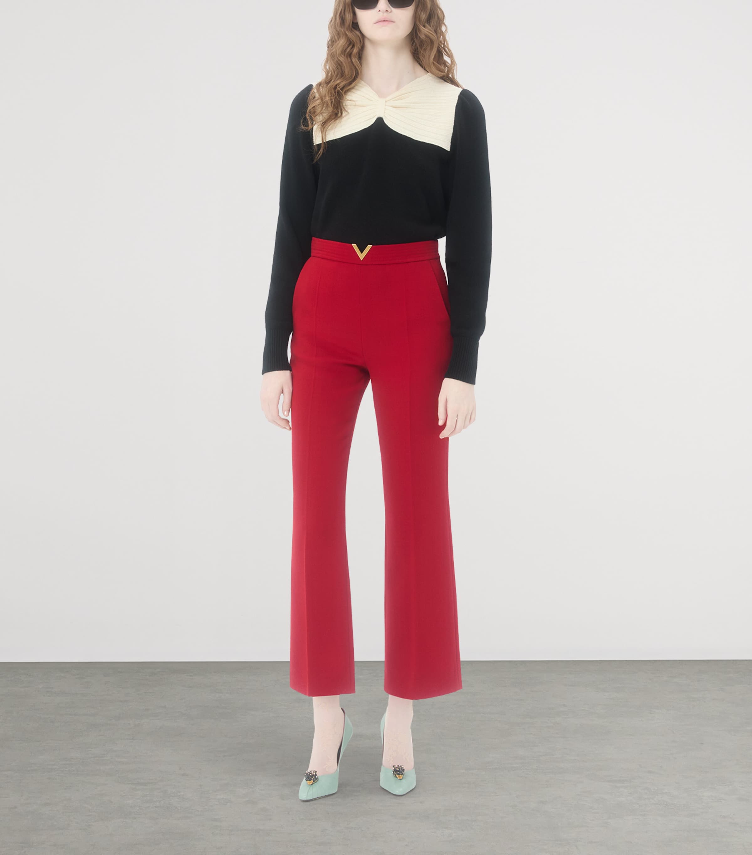 Virgin Wool VLogo Trousers 257 Image 5