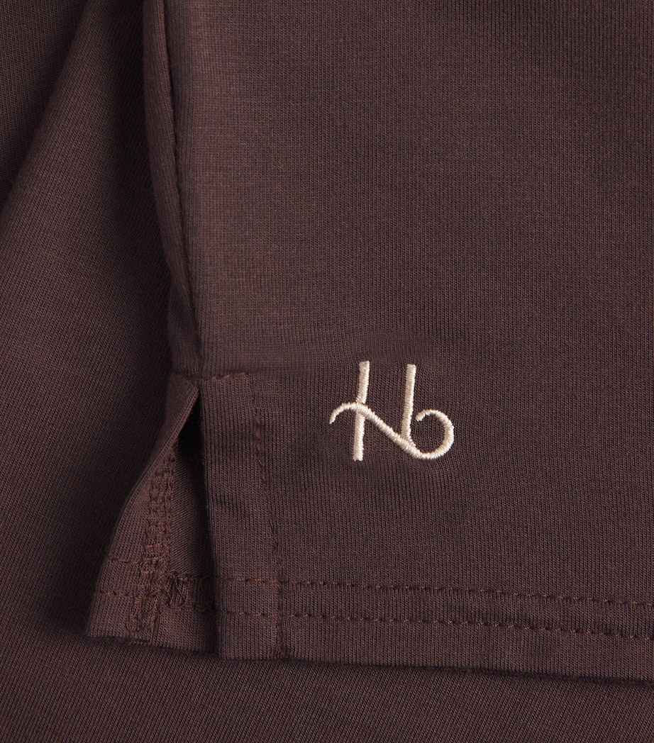 Homebody Mens Stretch-Modal Lounge T-Shirt Coffee Bean Image 6