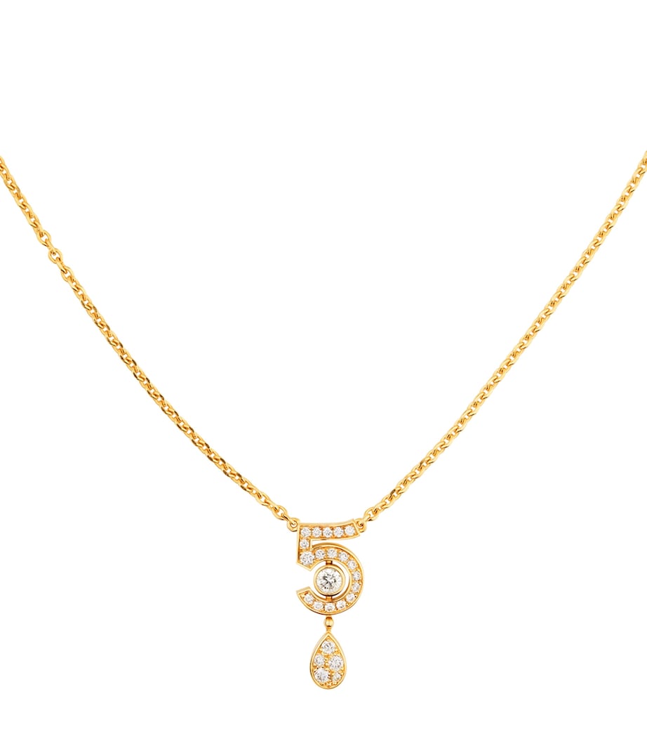 Yellow Gold and Diamond Eternal N°5 Necklace YELLOW Image 1