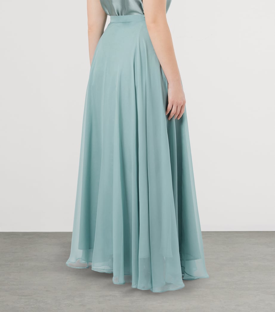 Fontana Maxi Skirt PASTEL GREEN Image 3
