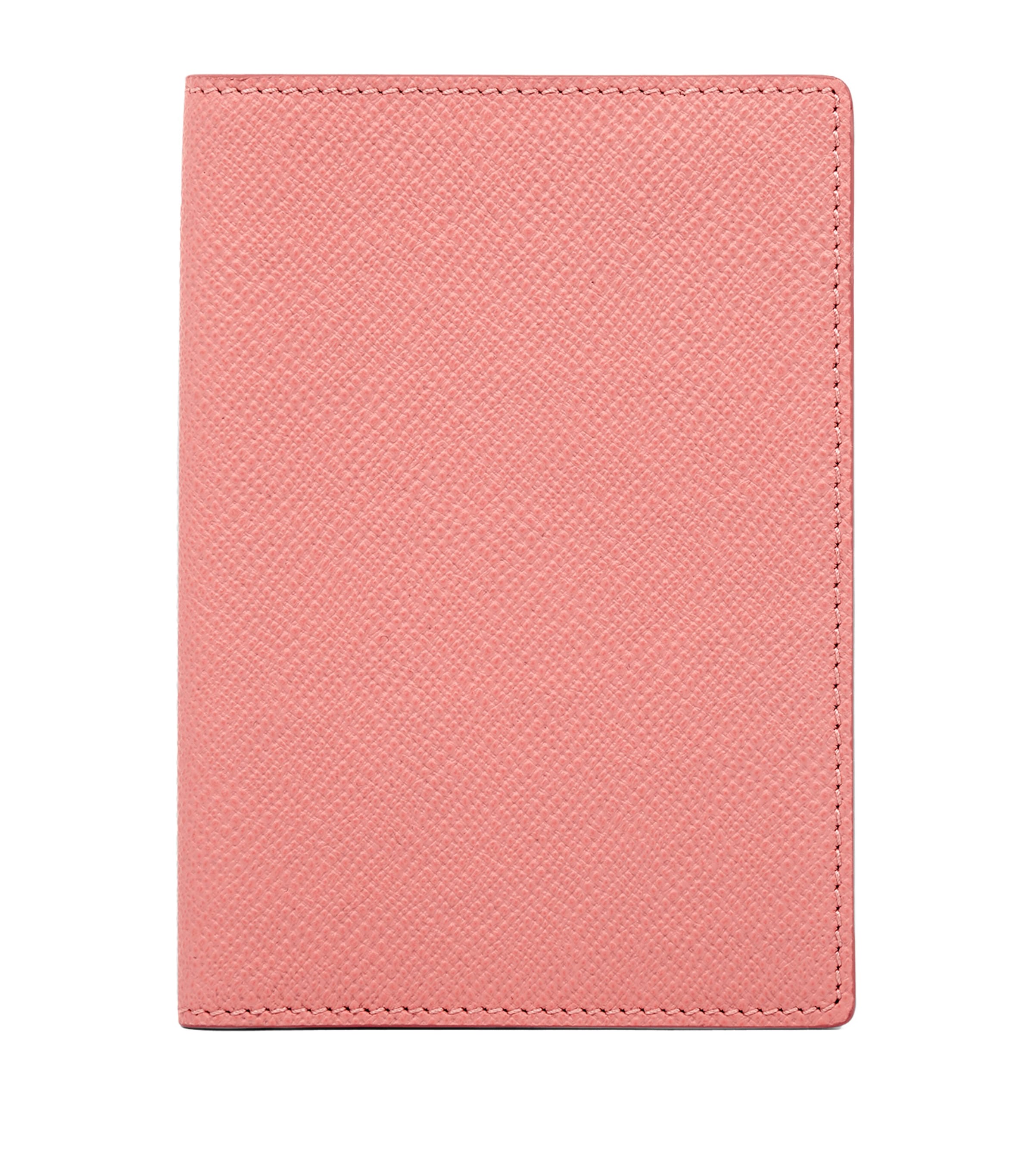 Smythson Calfskin Panama Passport Cover Candy Pink Image 1