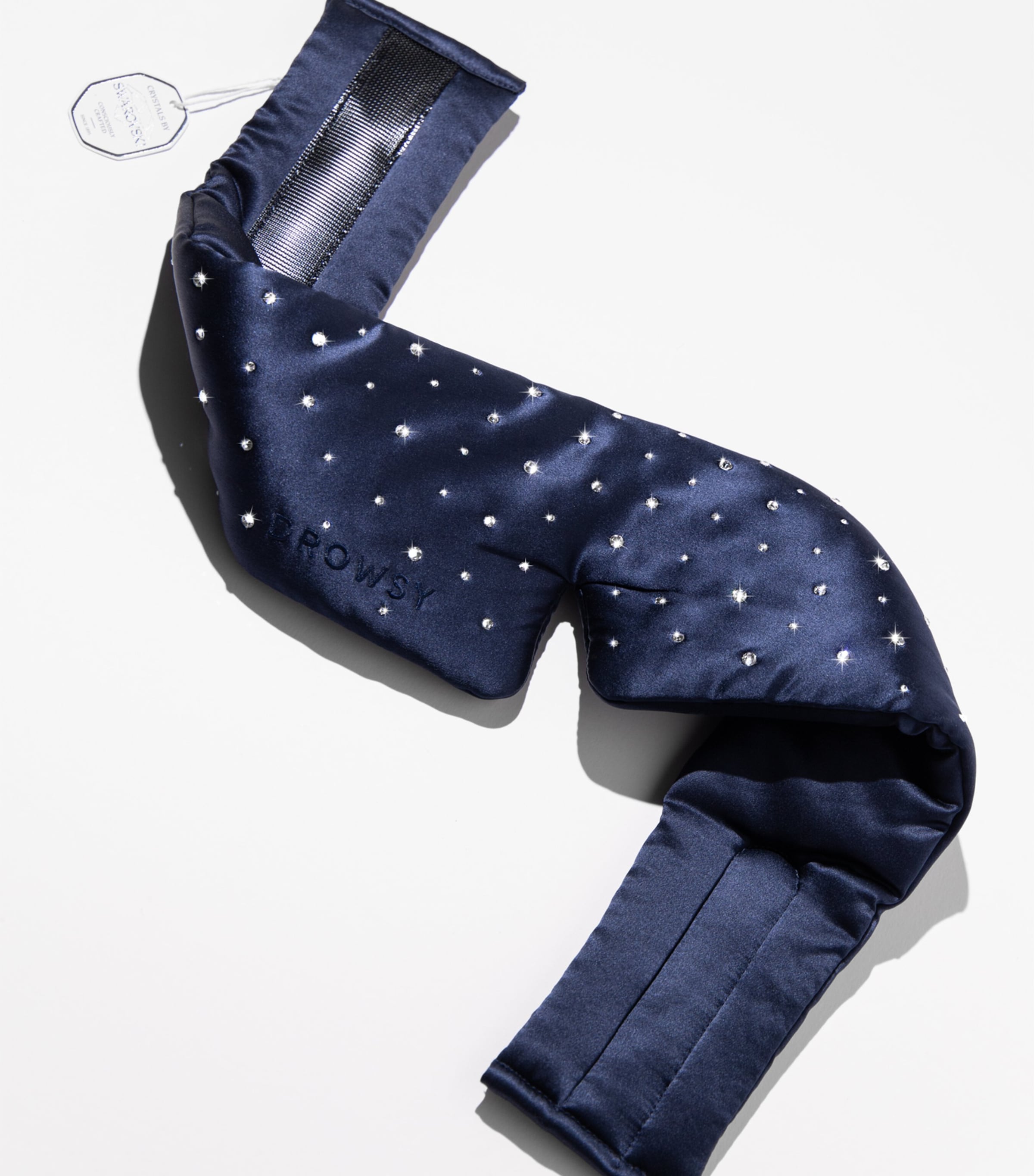 Silk Swarovski Crystal Sleep Mask MIDBLU SWAROVSKI Image 6